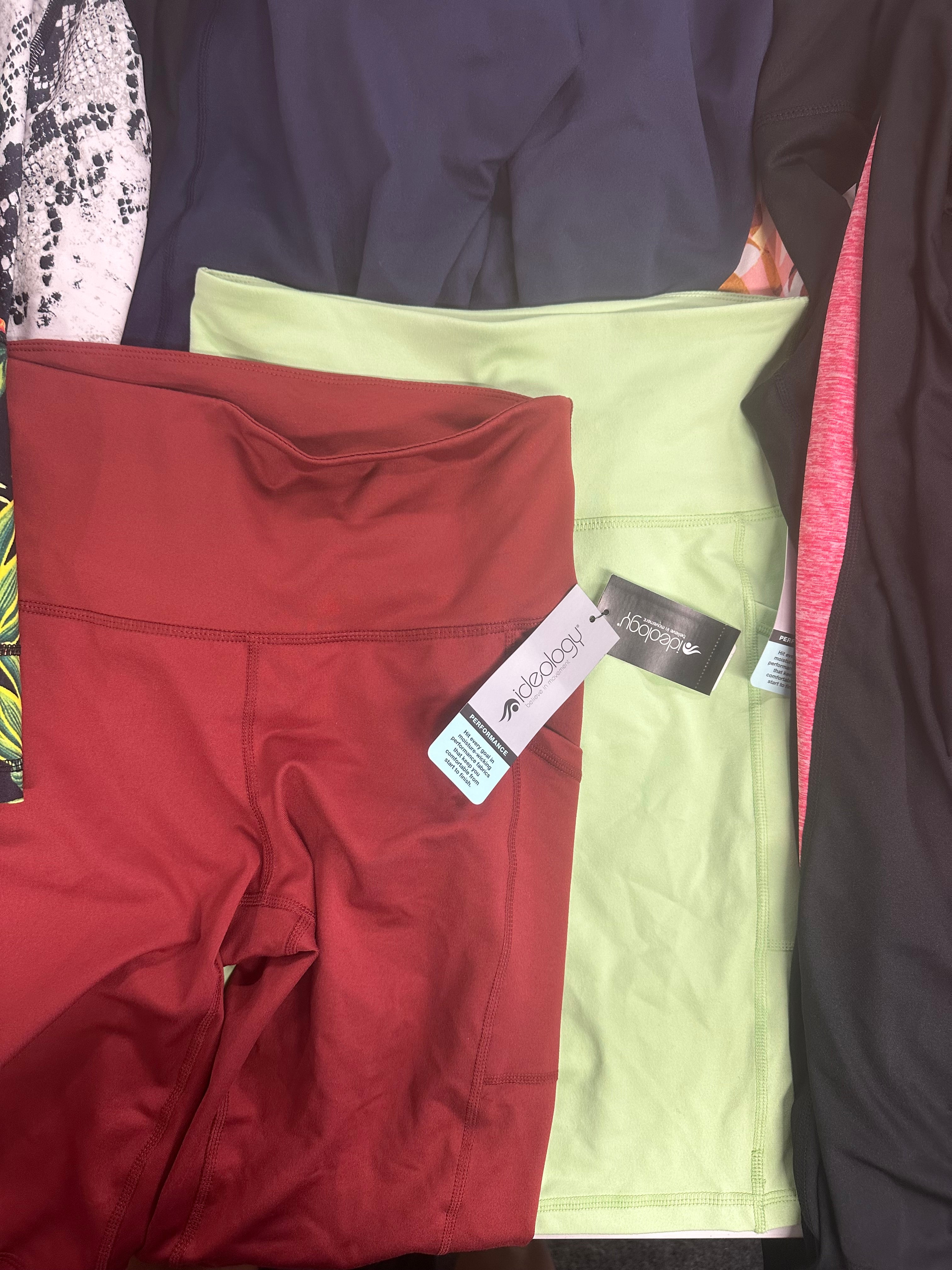 Women's Athletic Leggings Wholesale Lot, IDEOLOGY 15 items, Shelf Pulls, MSRP $468