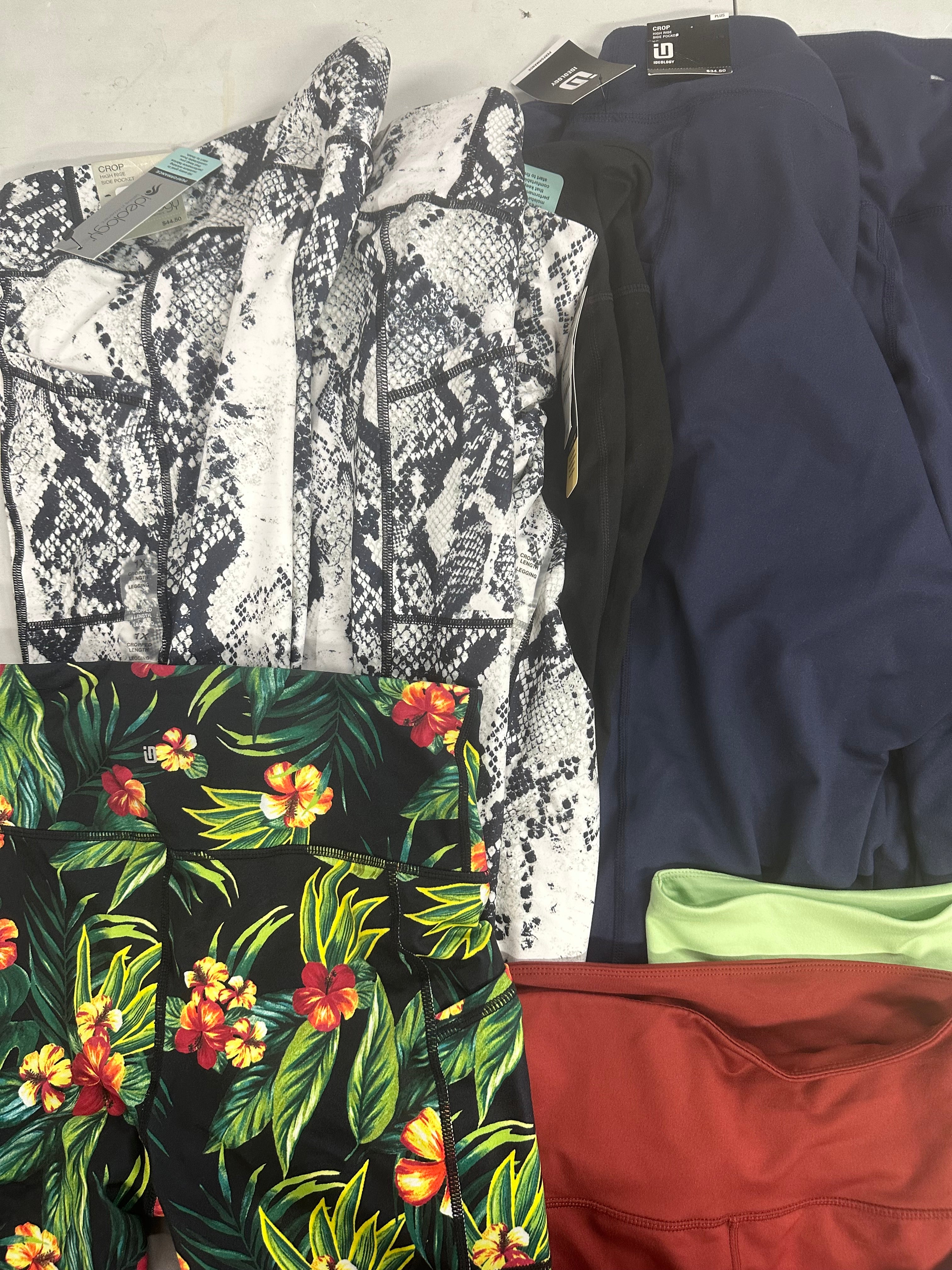 Women's Athletic Leggings Wholesale Lot, IDEOLOGY 15 items, Shelf Pulls, MSRP $468