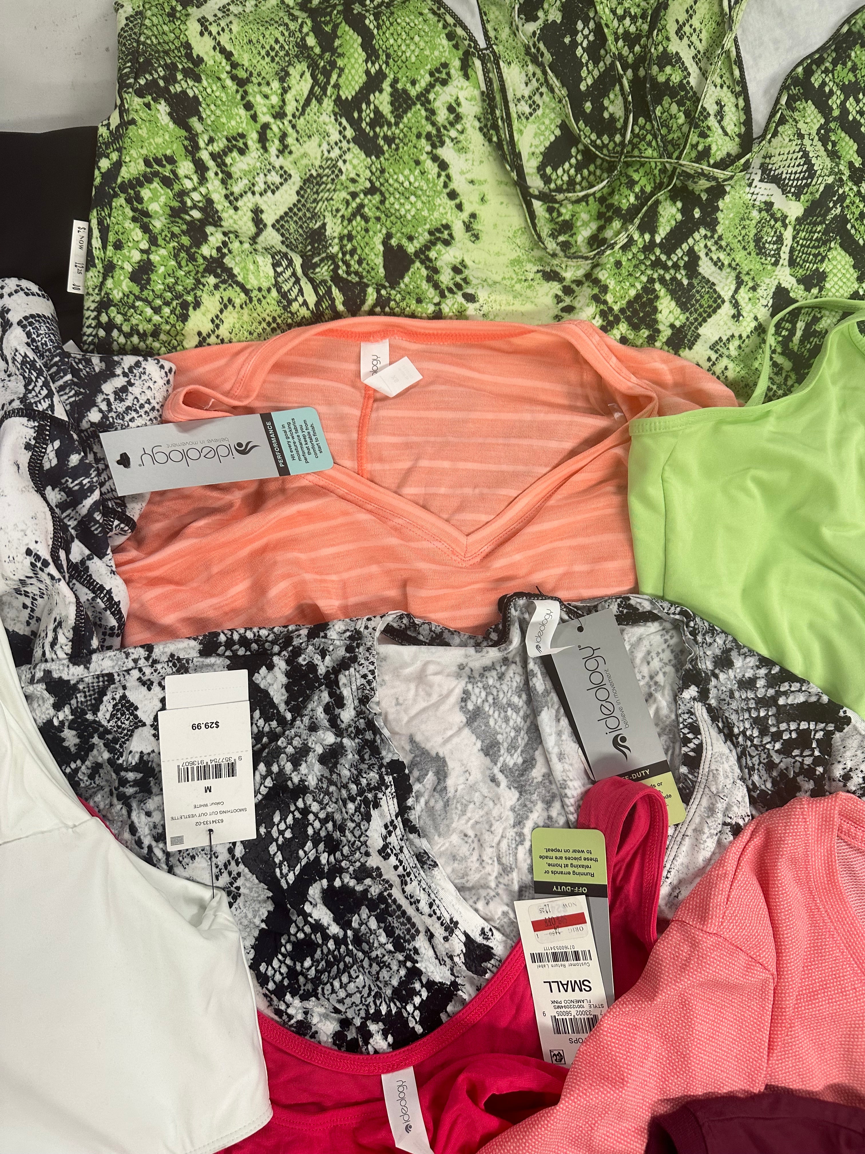 Women's Clothing Activewear Wholesale Lot, UNDER ARMOUR, COLUMBIA, ADIDAS, COTTON ON and more, 15 items, Shelf Pulls, MSRP $416
