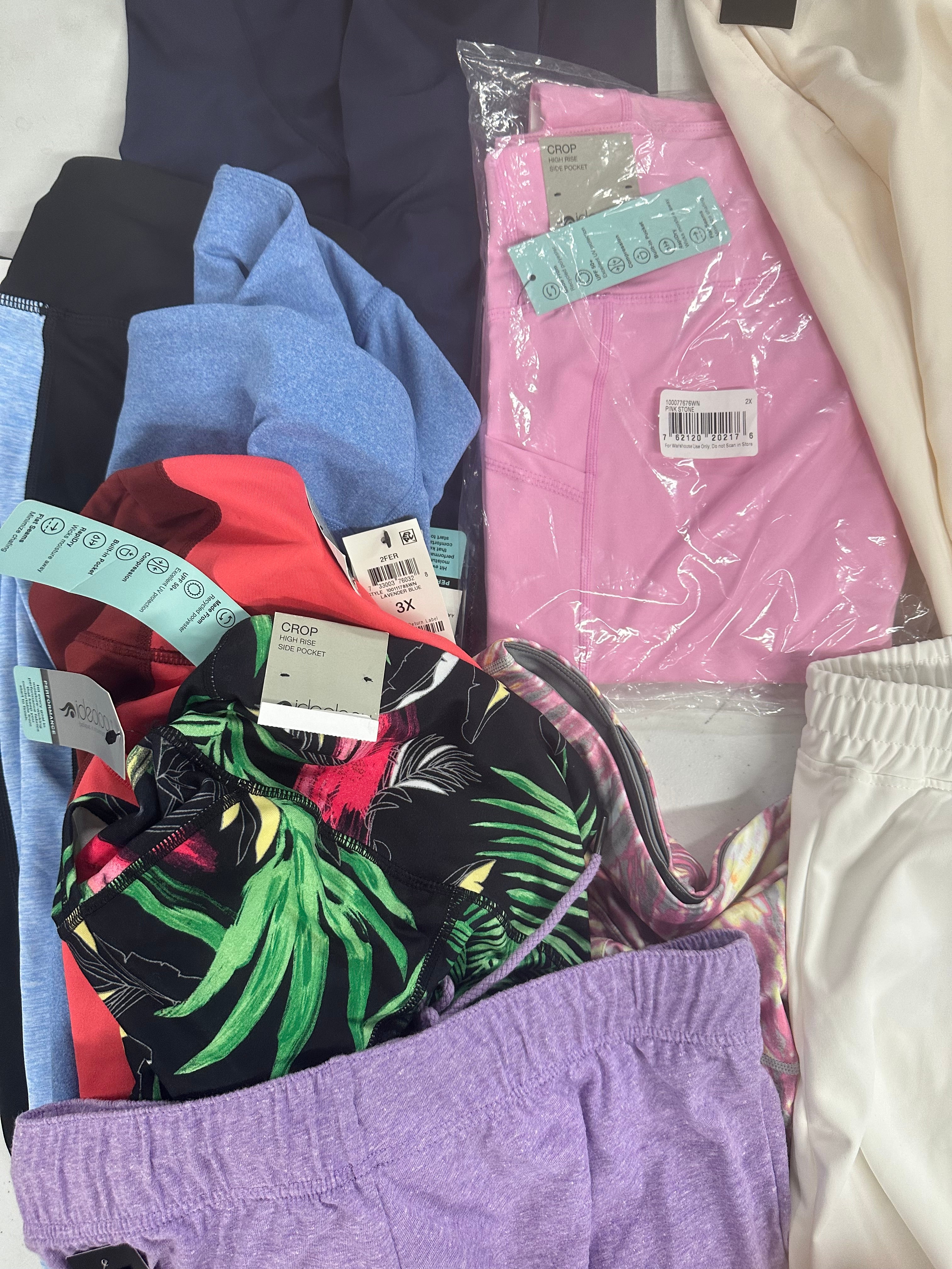 Women's Clothing Bottoms Wholesale Lot, LUCKY BRAND, POLO RALPH LAUREN, COTTON ON, IDEOLOGY, 12 items, Shelf Pulls, MSRP $650