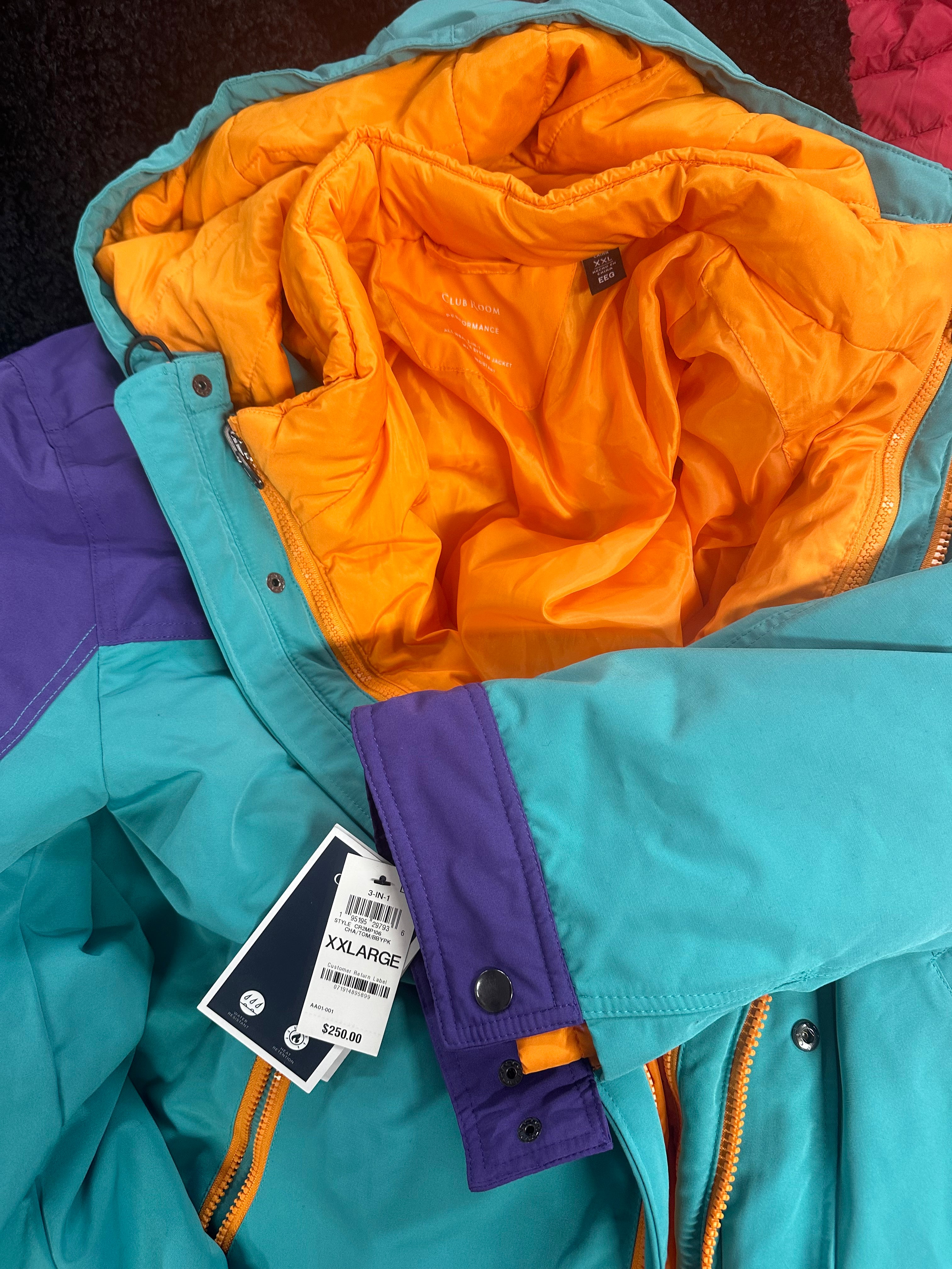 Men's Clothing OUTERWEAR Wholesale Lot, CLUB ROOM, INC, 4 items, Shelf Pulls, MSRP $609