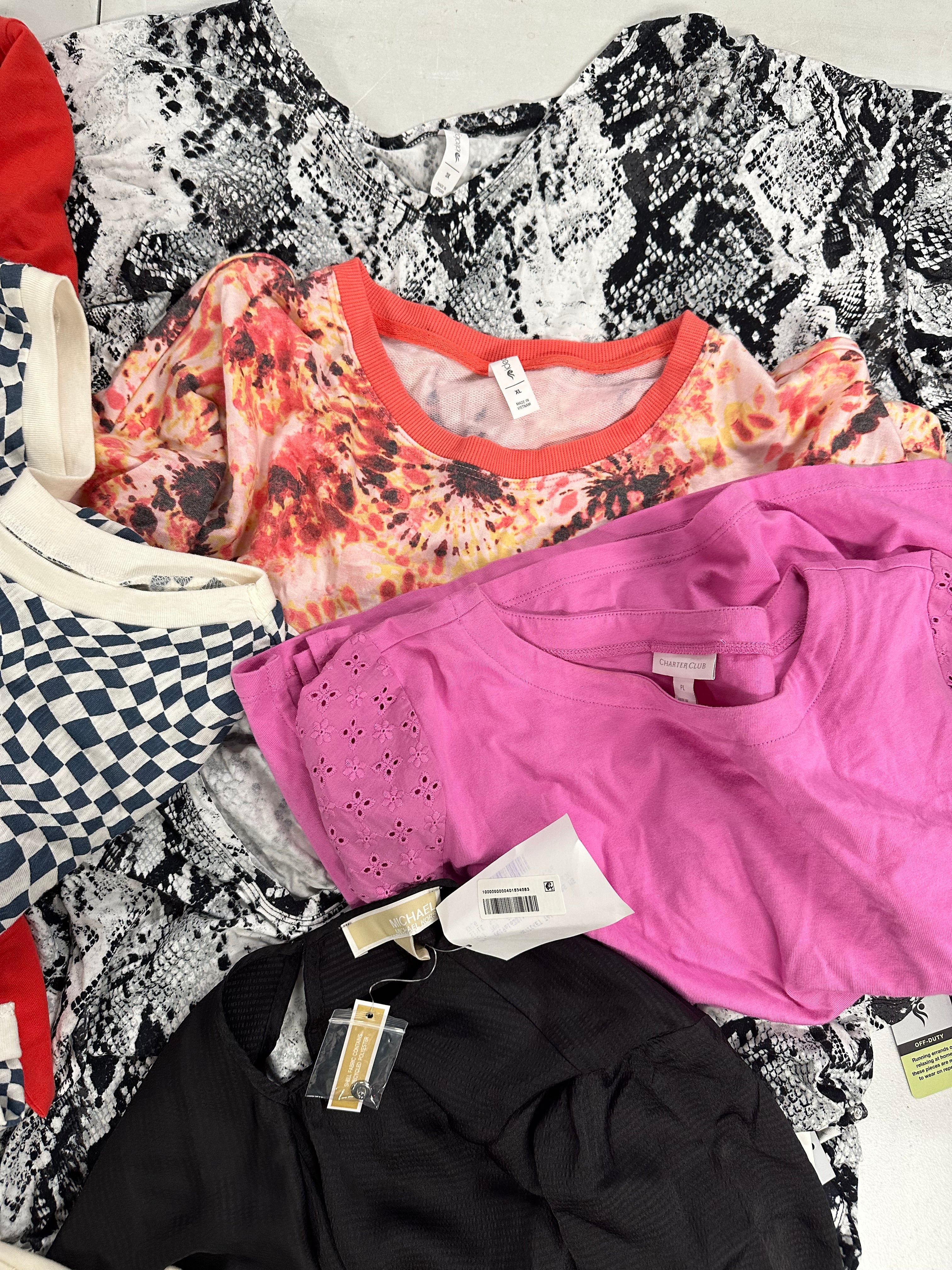 Women's Clothing Tops and Other Wholesale Lot, POLO RALPH LAUREN, MICHAEL KORS, FREE PEOPLE, COTTON ON and more, 12 items, Shelf Pulls, MSRP $698