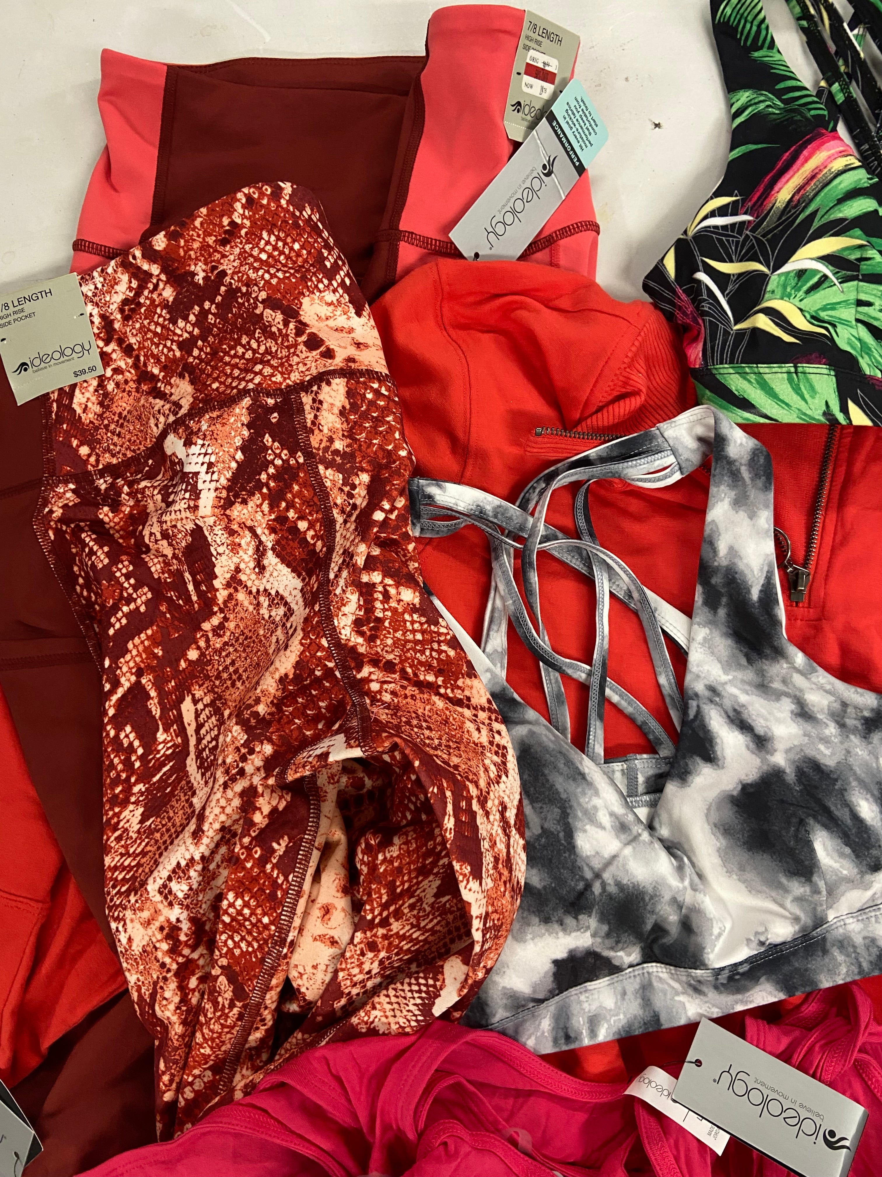 Women's Clothing Activewear Wholesale Lot, COLUMBIA, BASS OUTDOOR, IDEOLOGY, 15 items, Shelf Pulls, MSRP $462