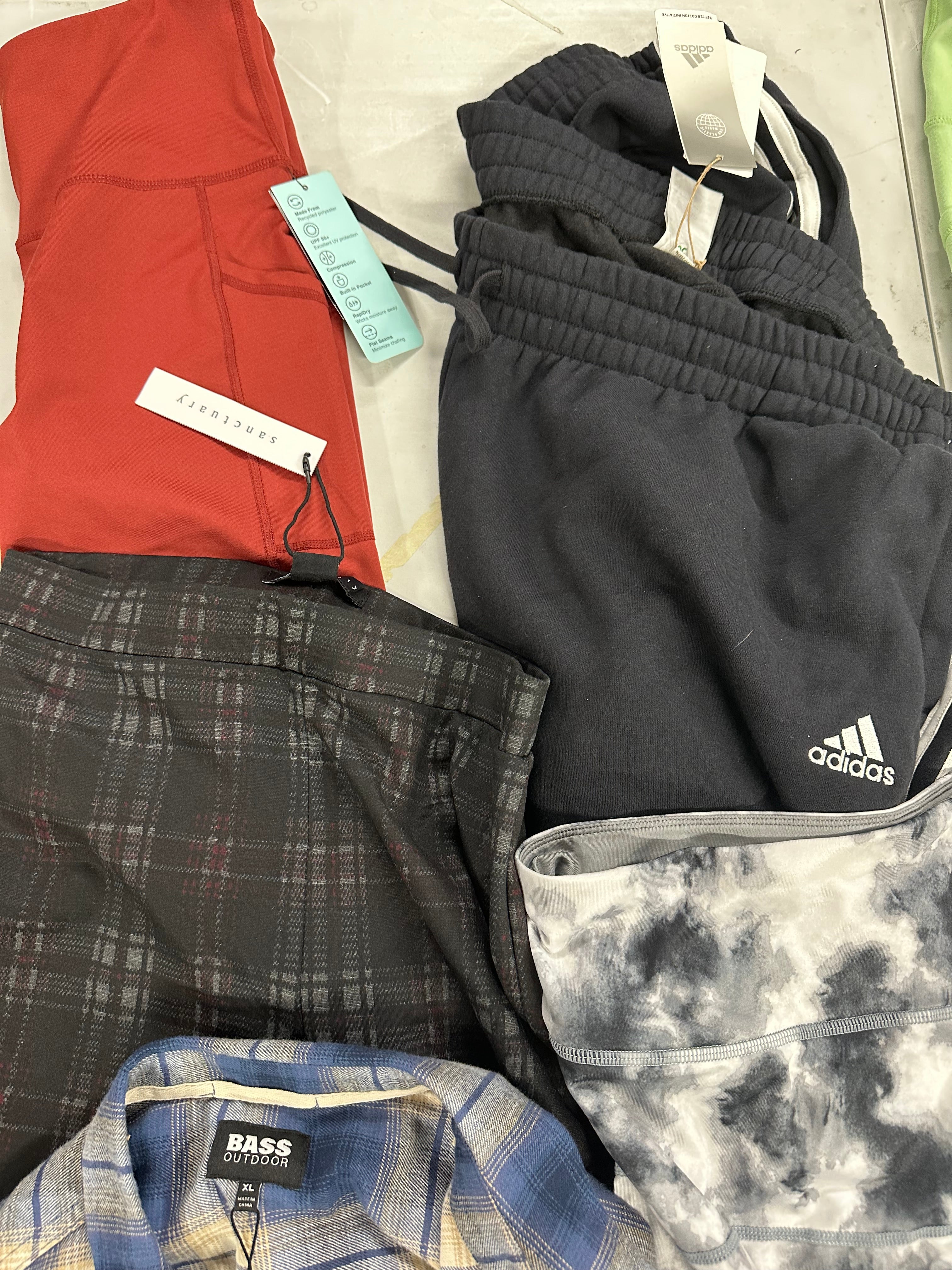 Women's Clothing Assorted Wholesale Lot, ADIDAS, POLO RALPH LAUREN, FREE PEOPLE, NATORI, VINCE CAMUTO and more, 14 items, Shelf Pulls, MSRP $683