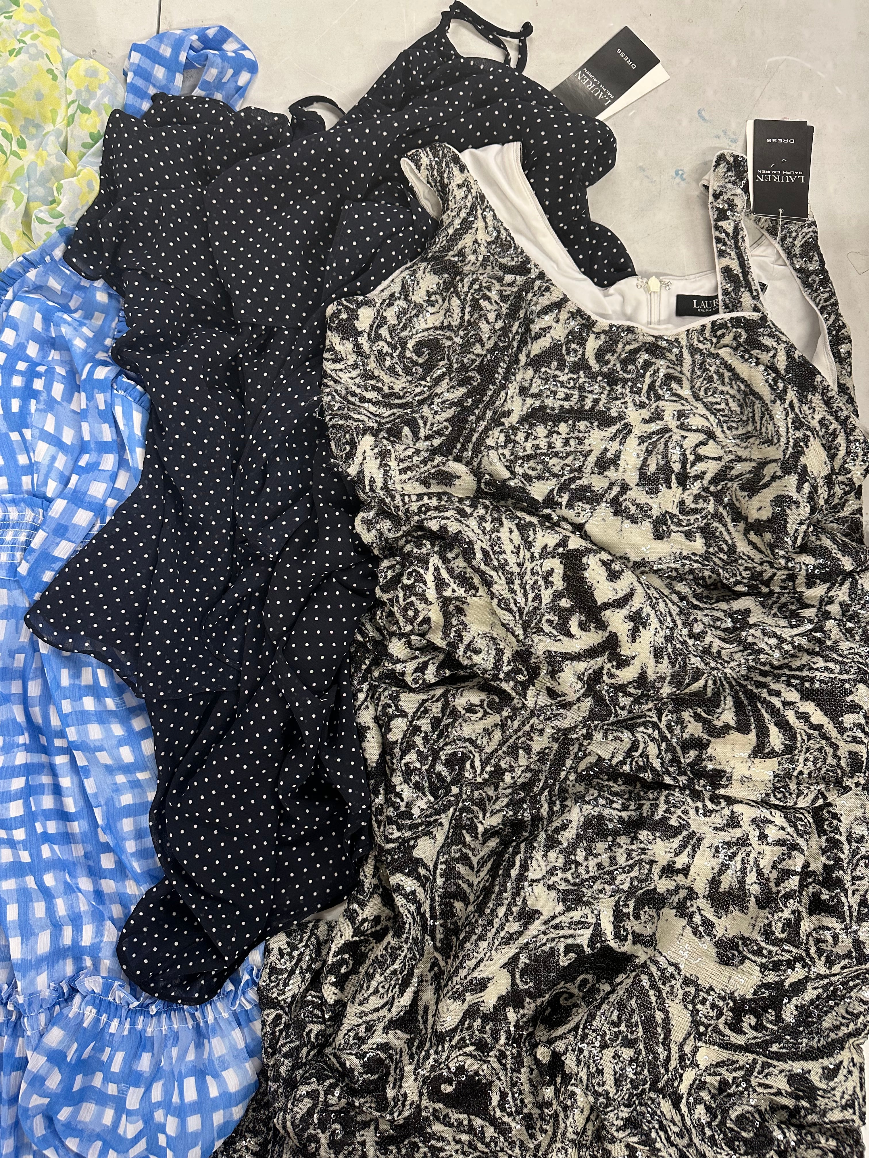 Women's Clothings Dress & Others Wholesale Lot, LAUREN RALPH LAUREN, CALVIN KLEIN, PUMA, DKNY and more, 9 items, CUSTOMER RETURNS