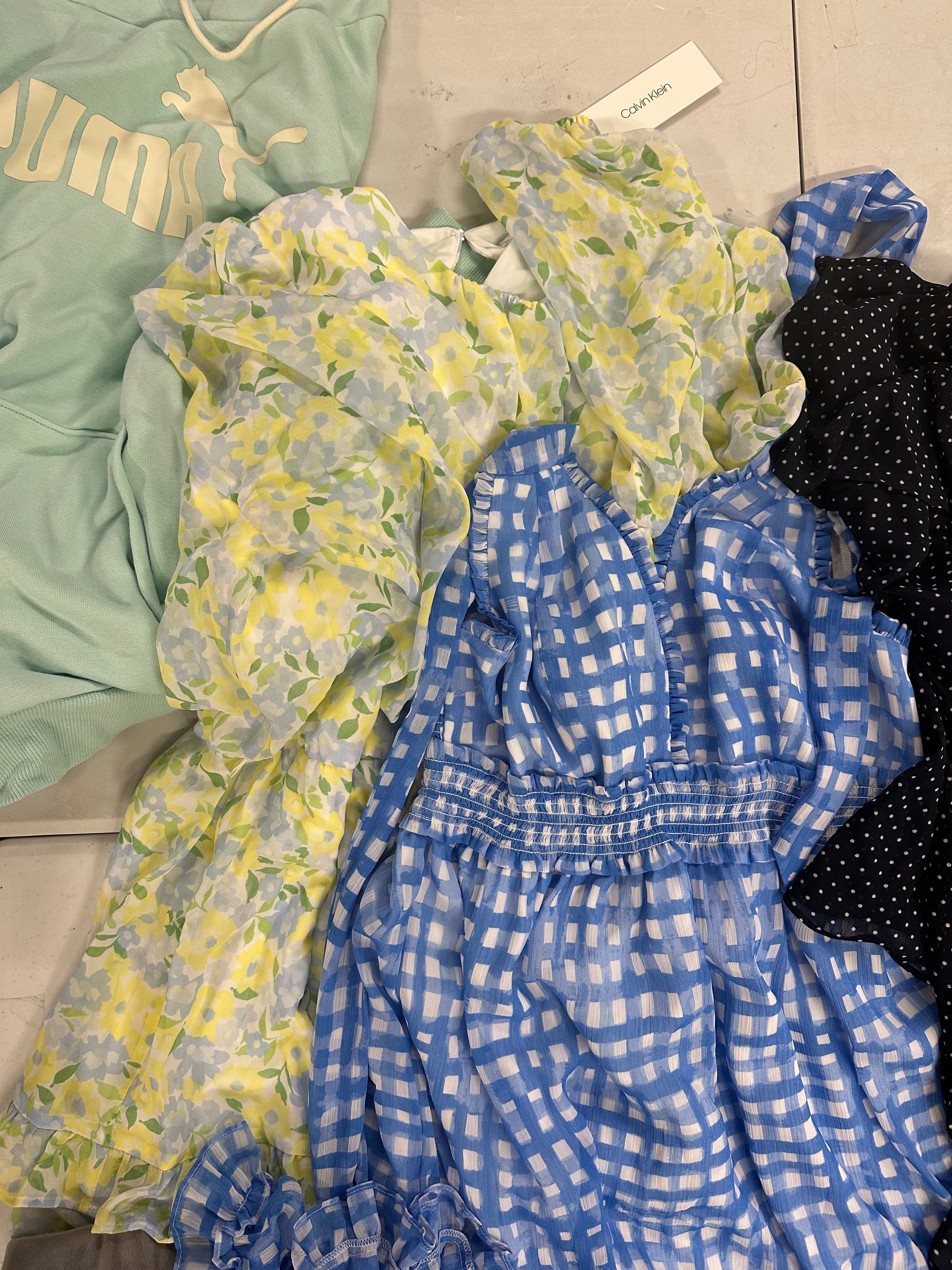 Women's Clothings Dress & Others Wholesale Lot, LAUREN RALPH LAUREN, CALVIN KLEIN, PUMA, DKNY and more, 9 items, CUSTOMER RETURNS