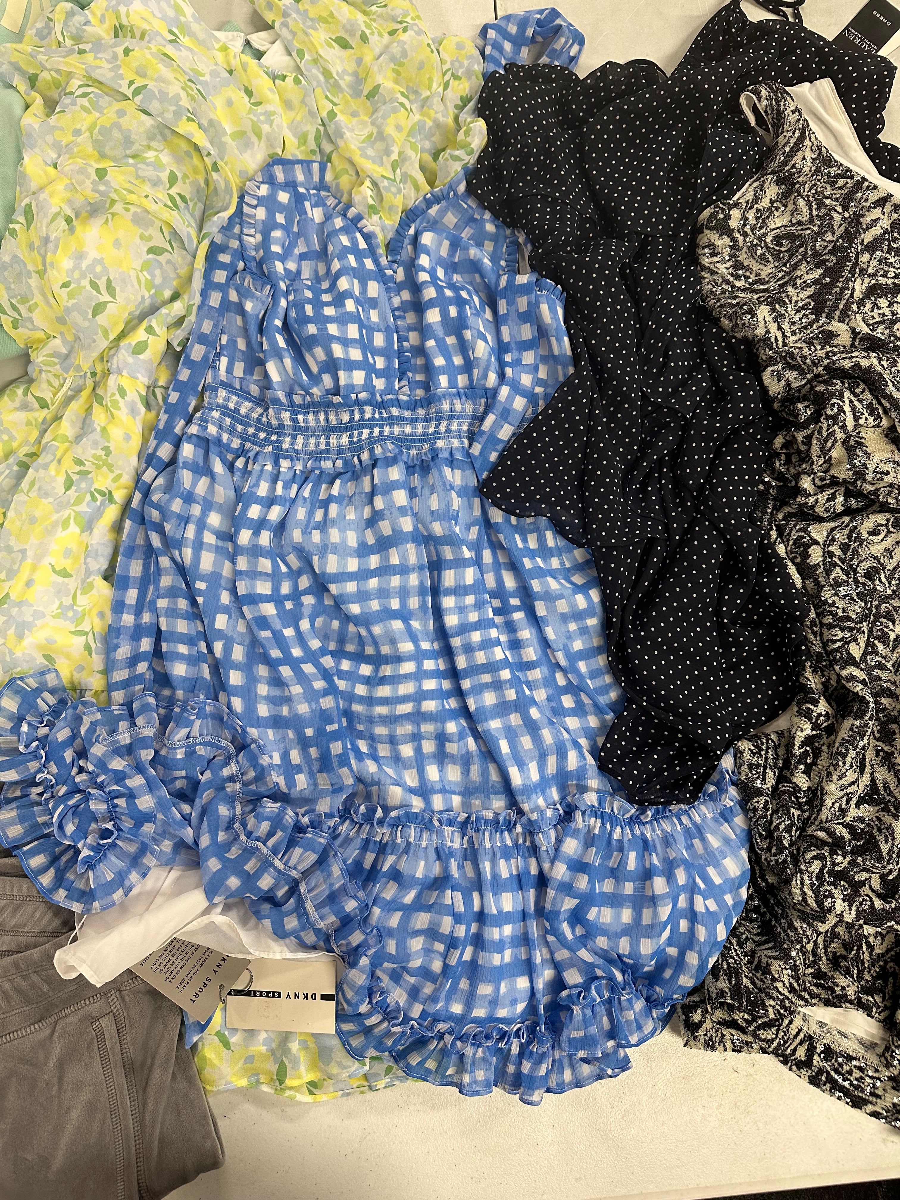 Women's Clothings Dress & Others Wholesale Lot, LAUREN RALPH LAUREN, CALVIN KLEIN, PUMA, DKNY and more, 9 items, CUSTOMER RETURNS