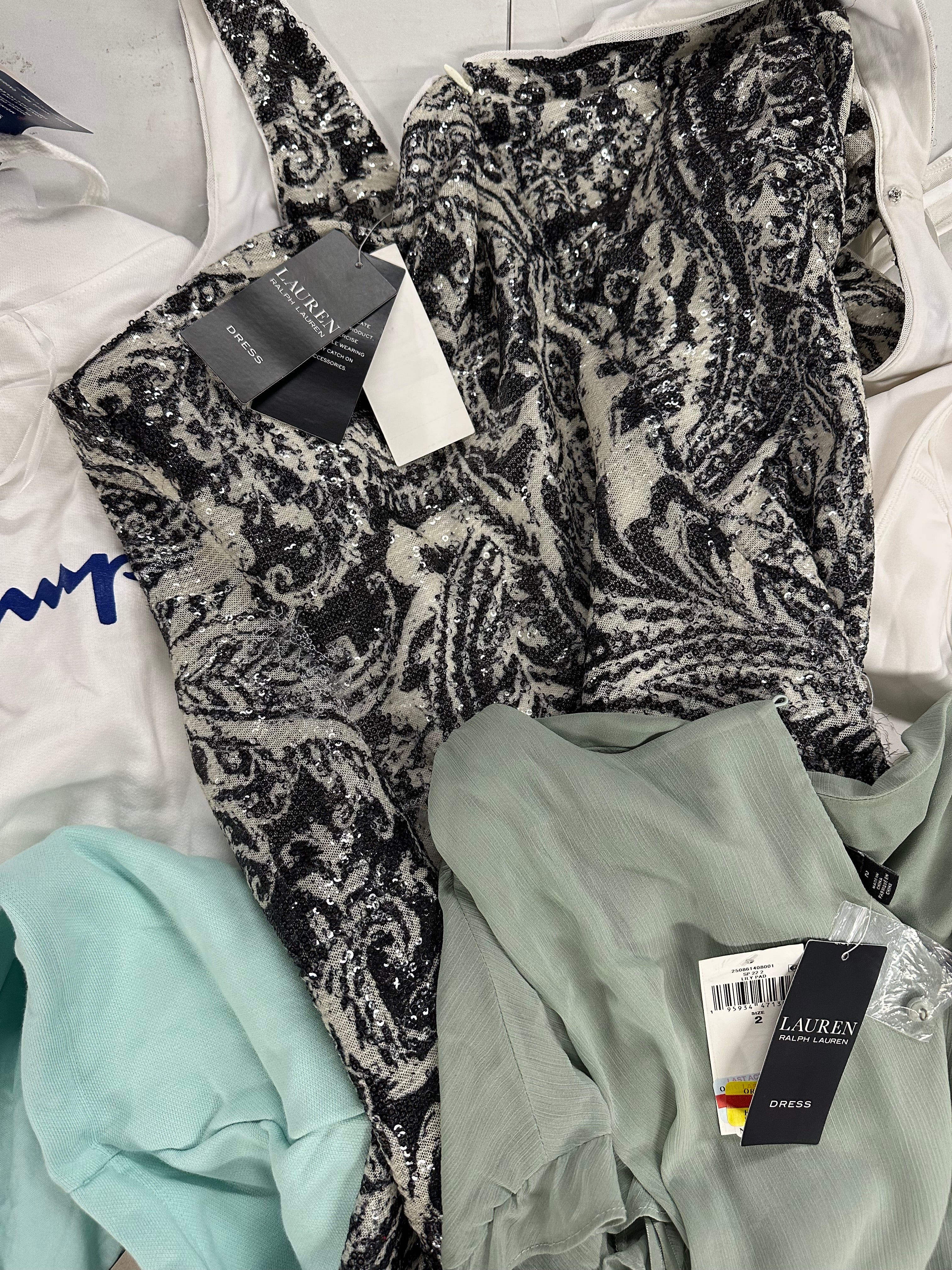 Women's Clothing Assorted Wholesale Lot, Nike, POLO RALPH LAUREN, ADIDAS, CHAMPION, PUMA and more, 8 items, CUSTOMER RETURNS