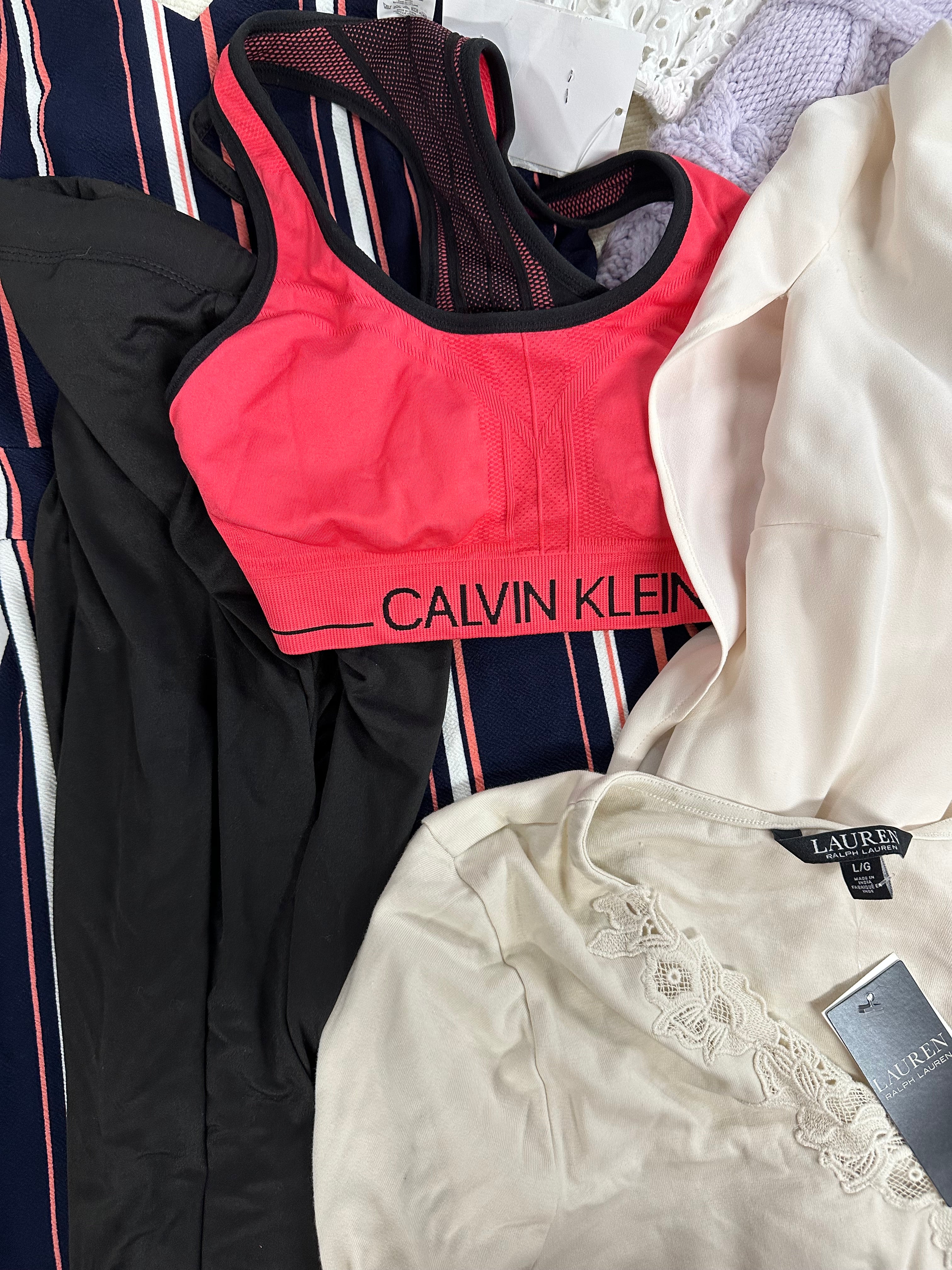 Women's Clothing Assorted Wholesale Lot, POLO RALPH LAUREN, FREE PEOPLE, NORTH FACE, SPYDER, GUESS and more, 11 items, CUSTOMER RETURNS, MSRP $1,104
