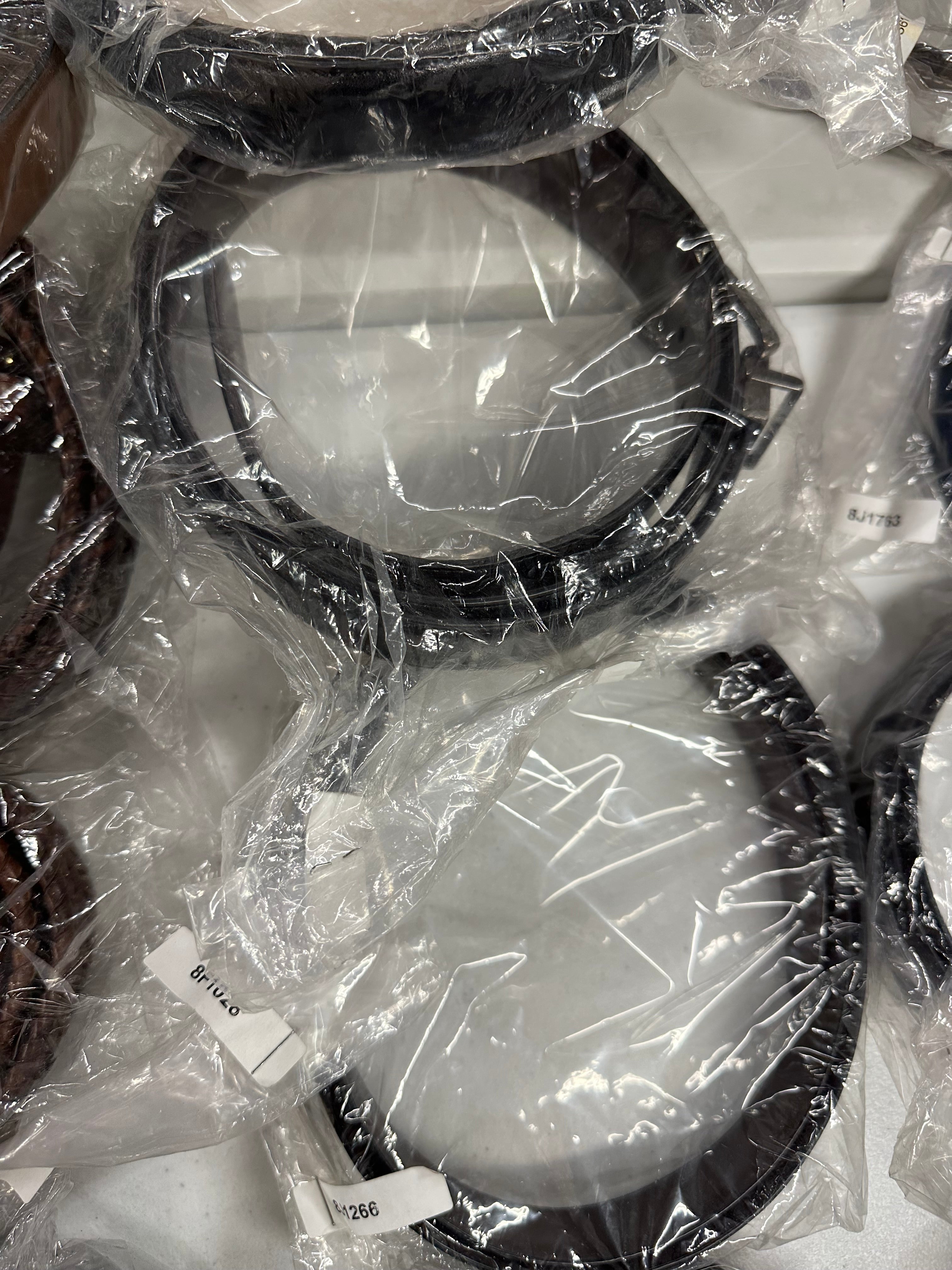 Men's Belt Wholesale Lot, TOMMY HILFIGER, KENNETH COLE, GEOFFREY BEENE, RYAN SEACREST, ALFANI, PERRY ELLIS, CLUB ROOM and more, 38 items, CUSTOMER RETURNS & SALVAGE