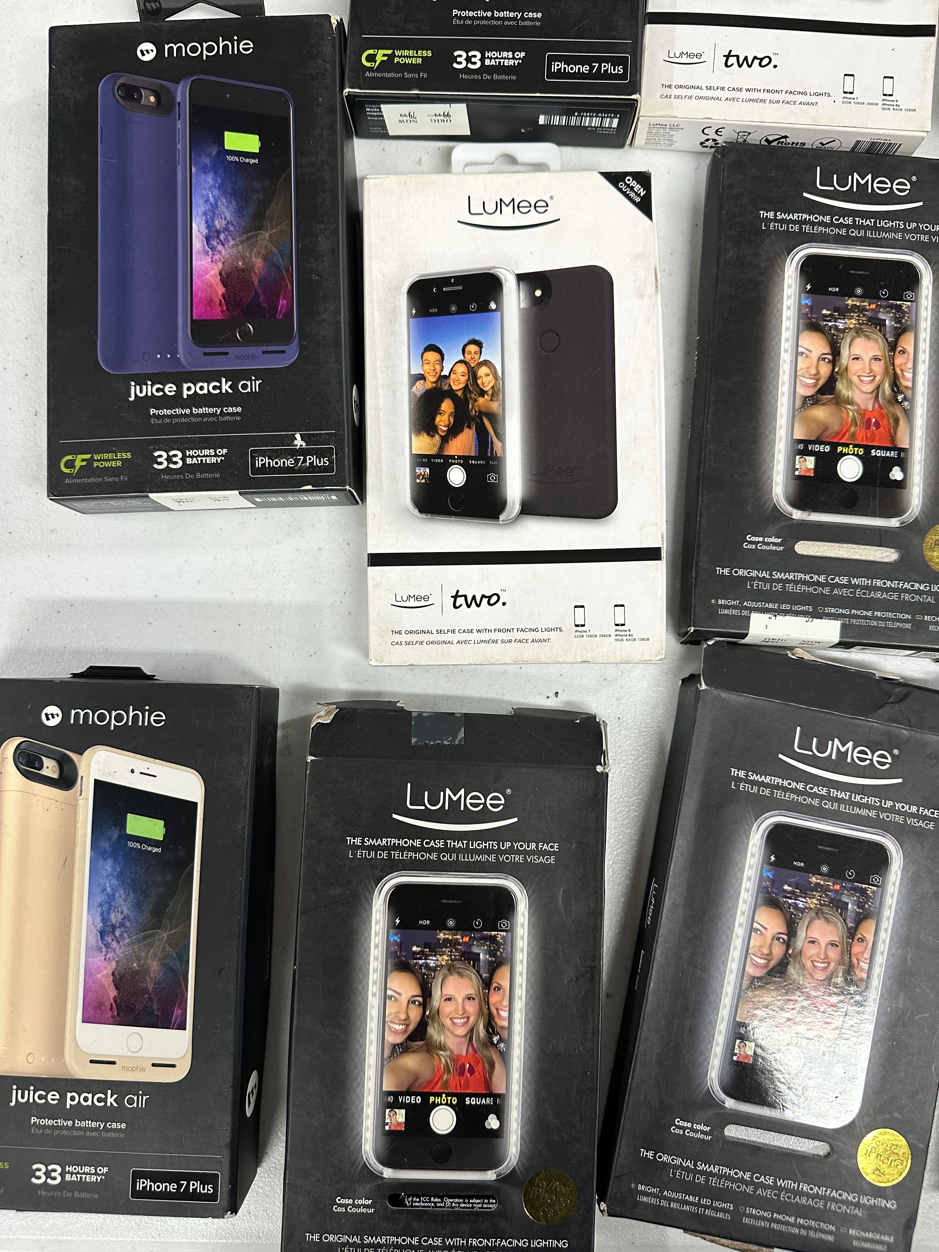 Smartphone Case, Mobile Wireless Charging Pad, Wholesale Lot, MOPHIE, LUMEE, 14 items, CUSTOMER RETURNS - NOT INSPECTED