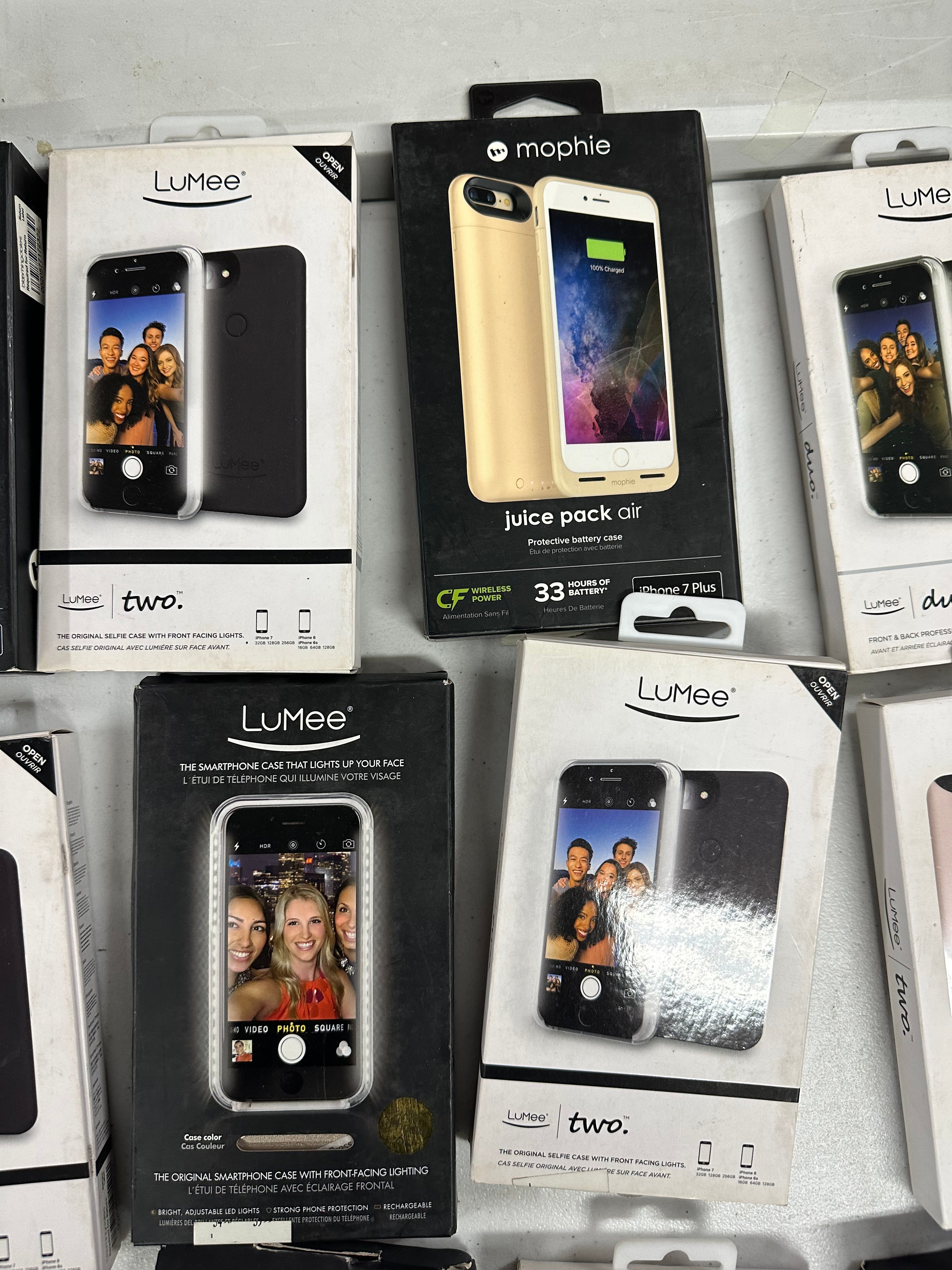 Smartphone Case, Mobile Wireless Charging Pad, Wholesale Lot, MOPHIE, LUMEE, 14 items, CUSTOMER RETURNS - NOT INSPECTED
