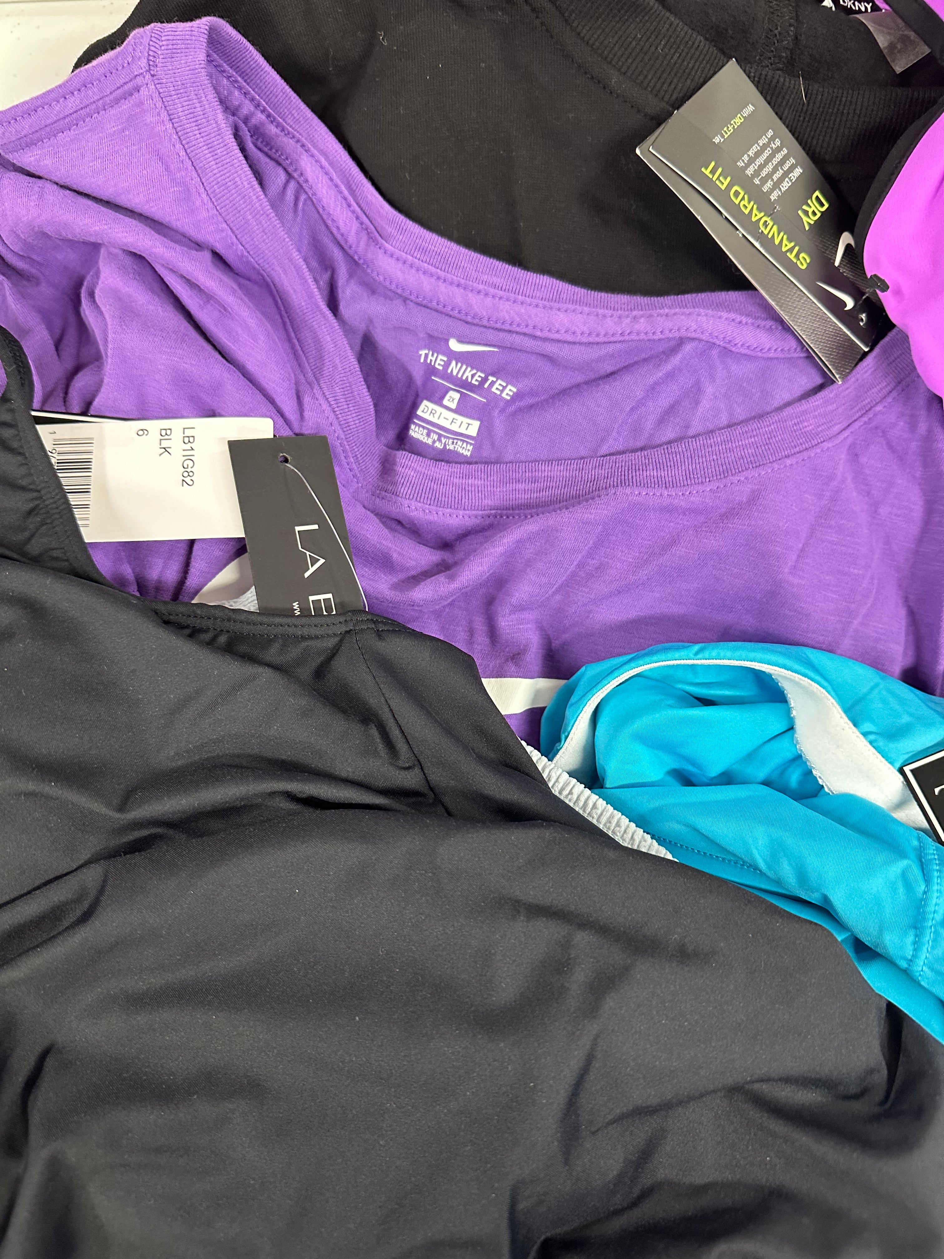 Women's Clothings Assorted, Wholesale Lot, ADIDAS, COLUMBIA, UNDER ARMOUR, FREE PEOPLE, CALVIN KLEIN, CHAMPION, NIKE, DKNY, ANNE COLE COLLECTION, FREE PEOPLE, LA BLANCA and more, 21 items, CUSTOMER RETURNS