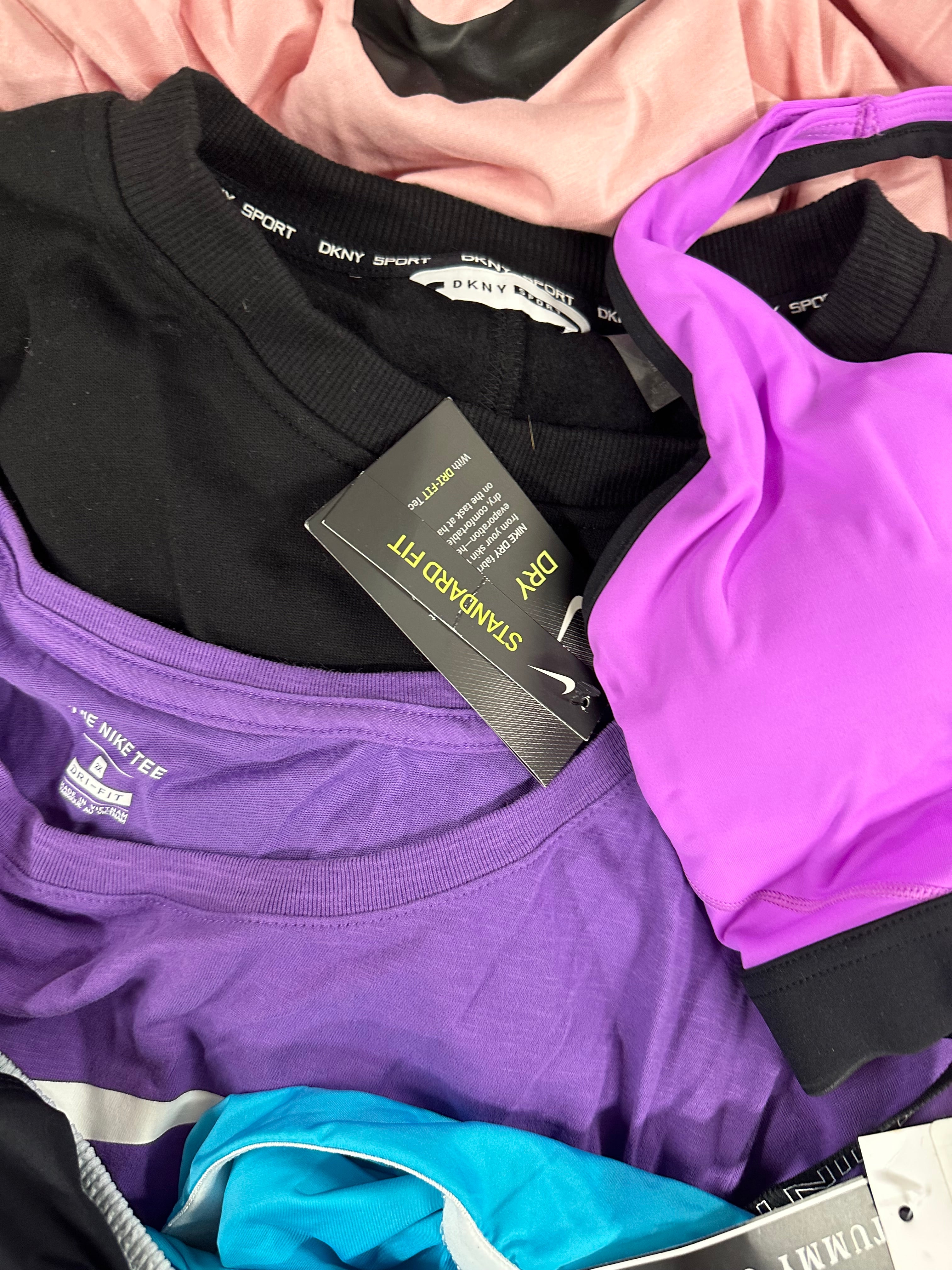 Women's Clothings Assorted, Wholesale Lot, ADIDAS, COLUMBIA, UNDER ARMOUR, FREE PEOPLE, CALVIN KLEIN, CHAMPION, NIKE, DKNY, ANNE COLE COLLECTION, FREE PEOPLE, LA BLANCA and more, 21 items, CUSTOMER RETURNS