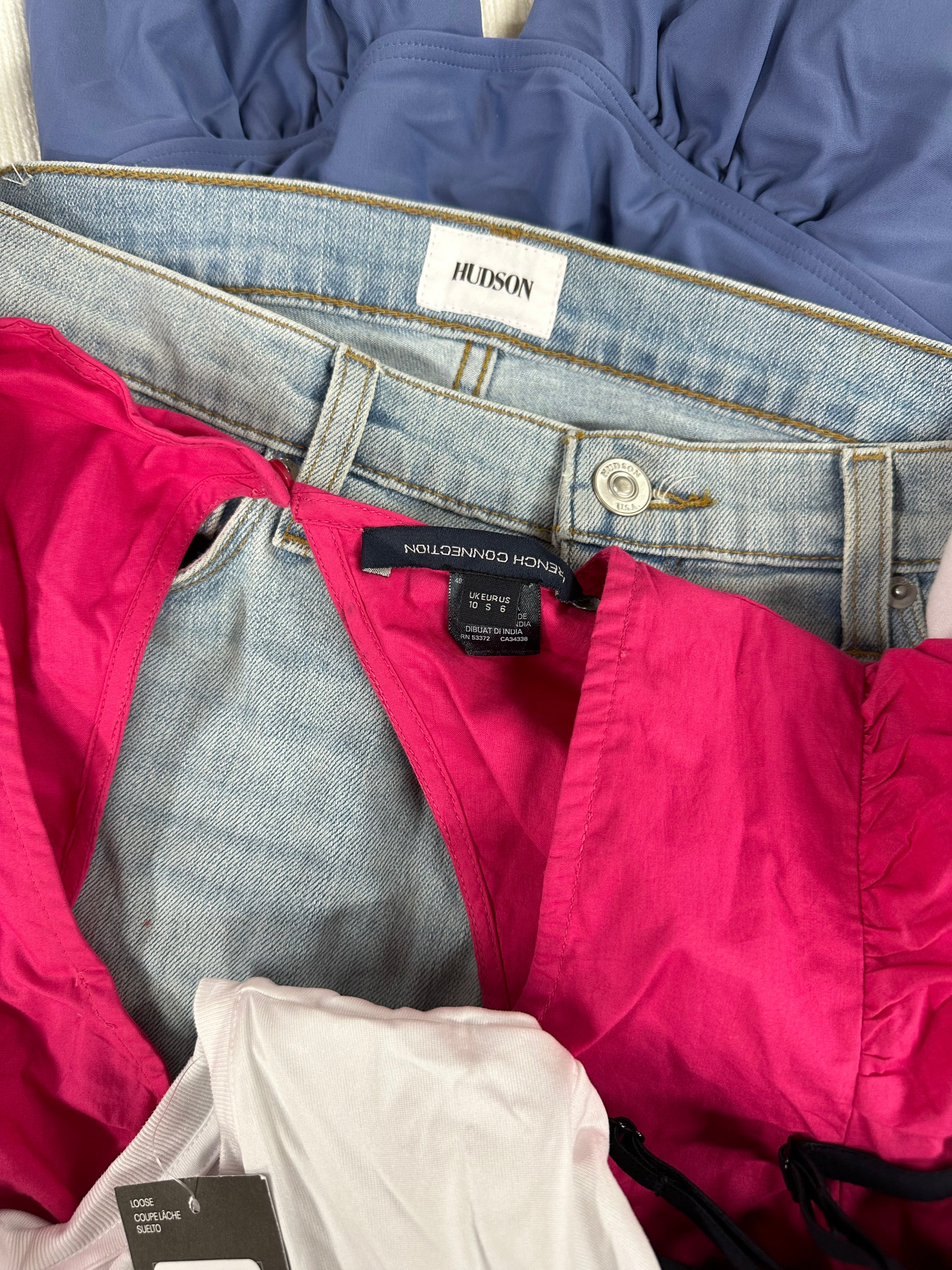 Women's?Clothings Assorted, Wholesale Lot, HUDSON, JOE'S, FRENCH CONNECTION, POLO RALPH LAUREN, MICHAEL KORS, CALVIN KLEIN,FREE PEOPLE, TOMMY HILFIGER, DKNY and more, 24 items, CUSTOMER RETURNS