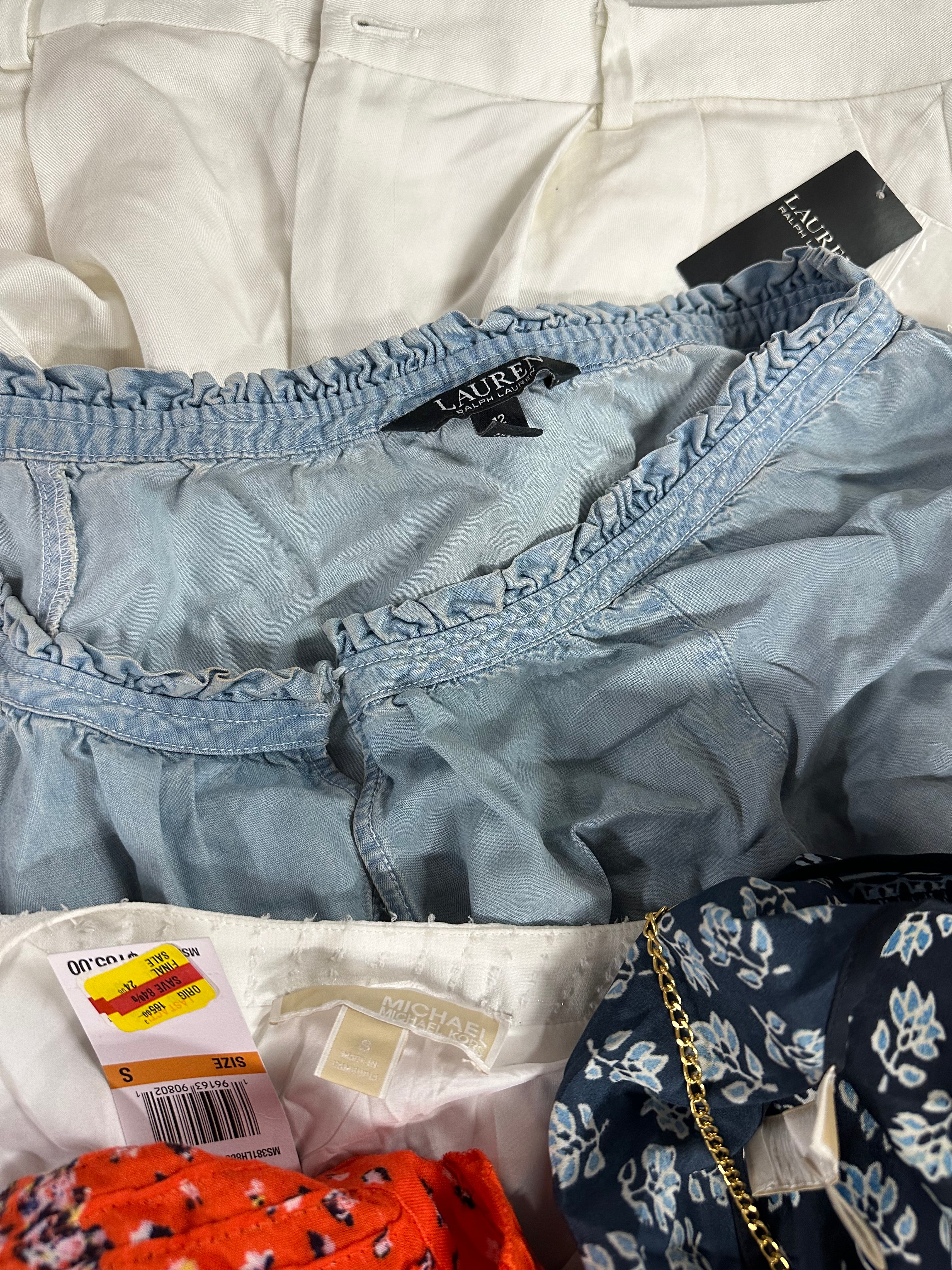 Women's?Clothings Assorted, Wholesale Lot, HUDSON, JOE'S, FRENCH CONNECTION, POLO RALPH LAUREN, MICHAEL KORS, CALVIN KLEIN,FREE PEOPLE, TOMMY HILFIGER, DKNY and more, 24 items, CUSTOMER RETURNS