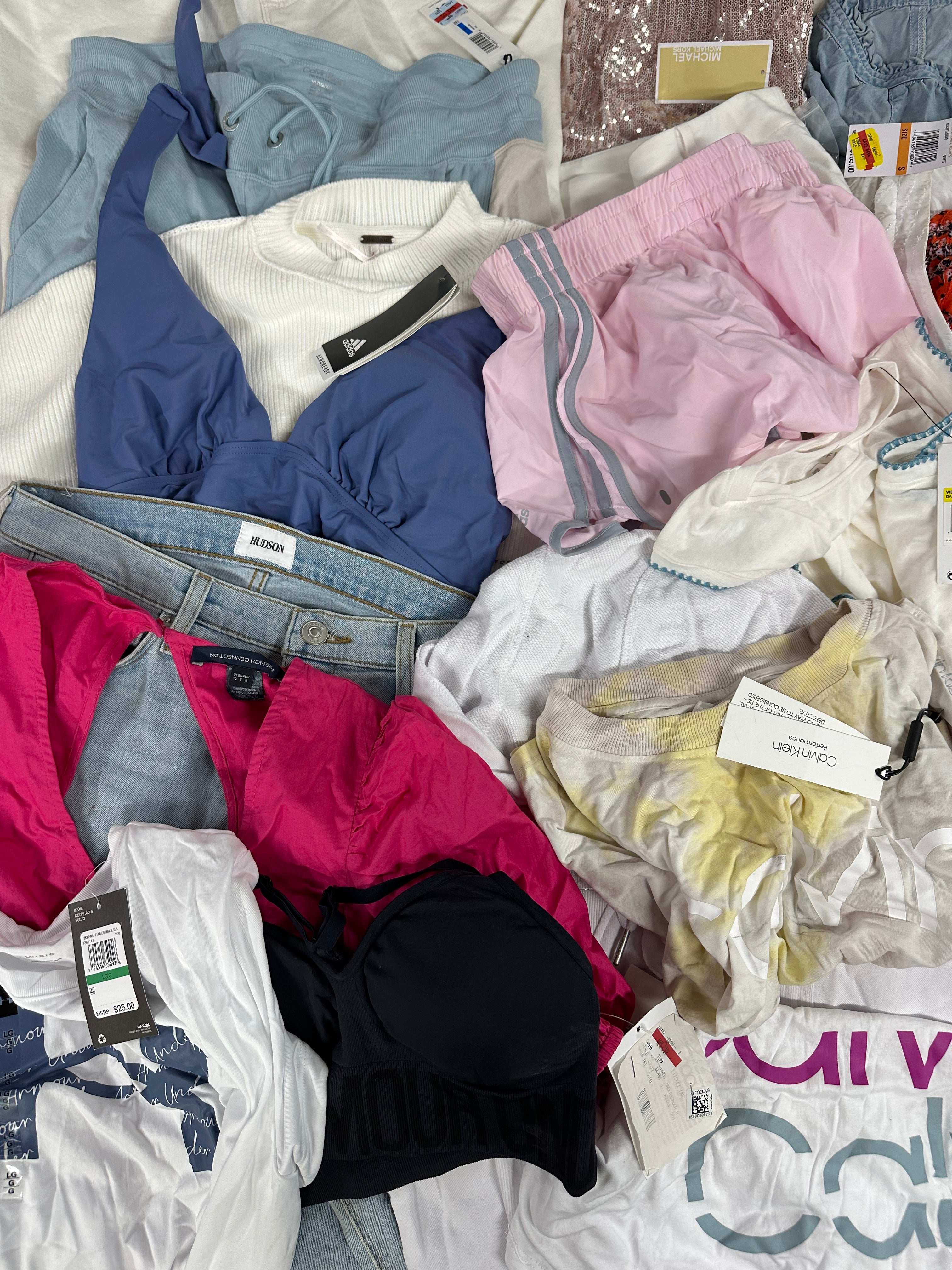 Women's?Clothings Assorted, Wholesale Lot, HUDSON, JOE'S, FRENCH CONNECTION, POLO RALPH LAUREN, MICHAEL KORS, CALVIN KLEIN,FREE PEOPLE, TOMMY HILFIGER, DKNY and more, 24 items, CUSTOMER RETURNS