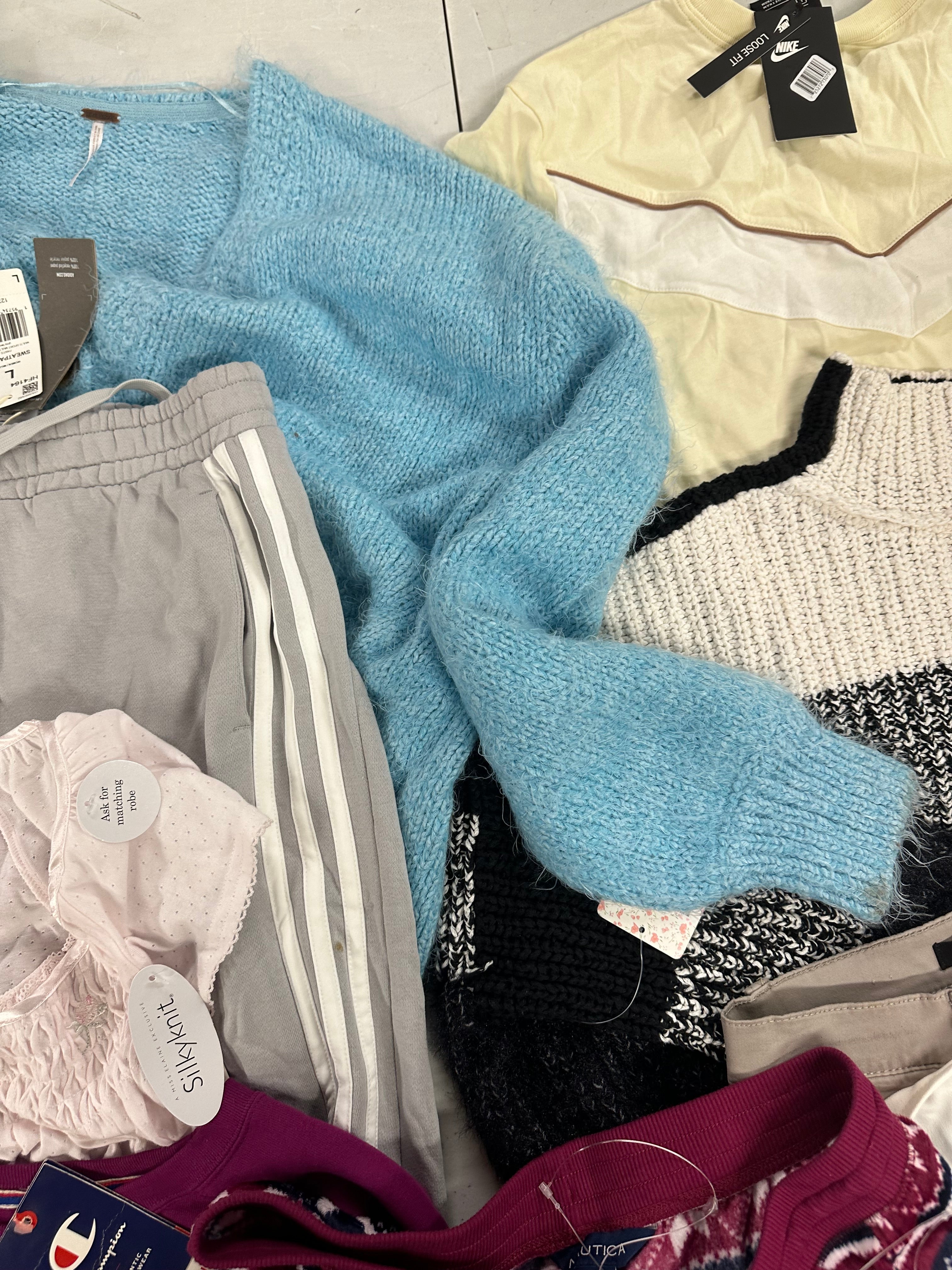 Women's Clothing Assorted Wholesale Lot, JOE'S JEANS, TRINA TURK, FREE PEOPLE, ADIDAS, SPANX and more, 11 items, CUSTOMER RETURNS