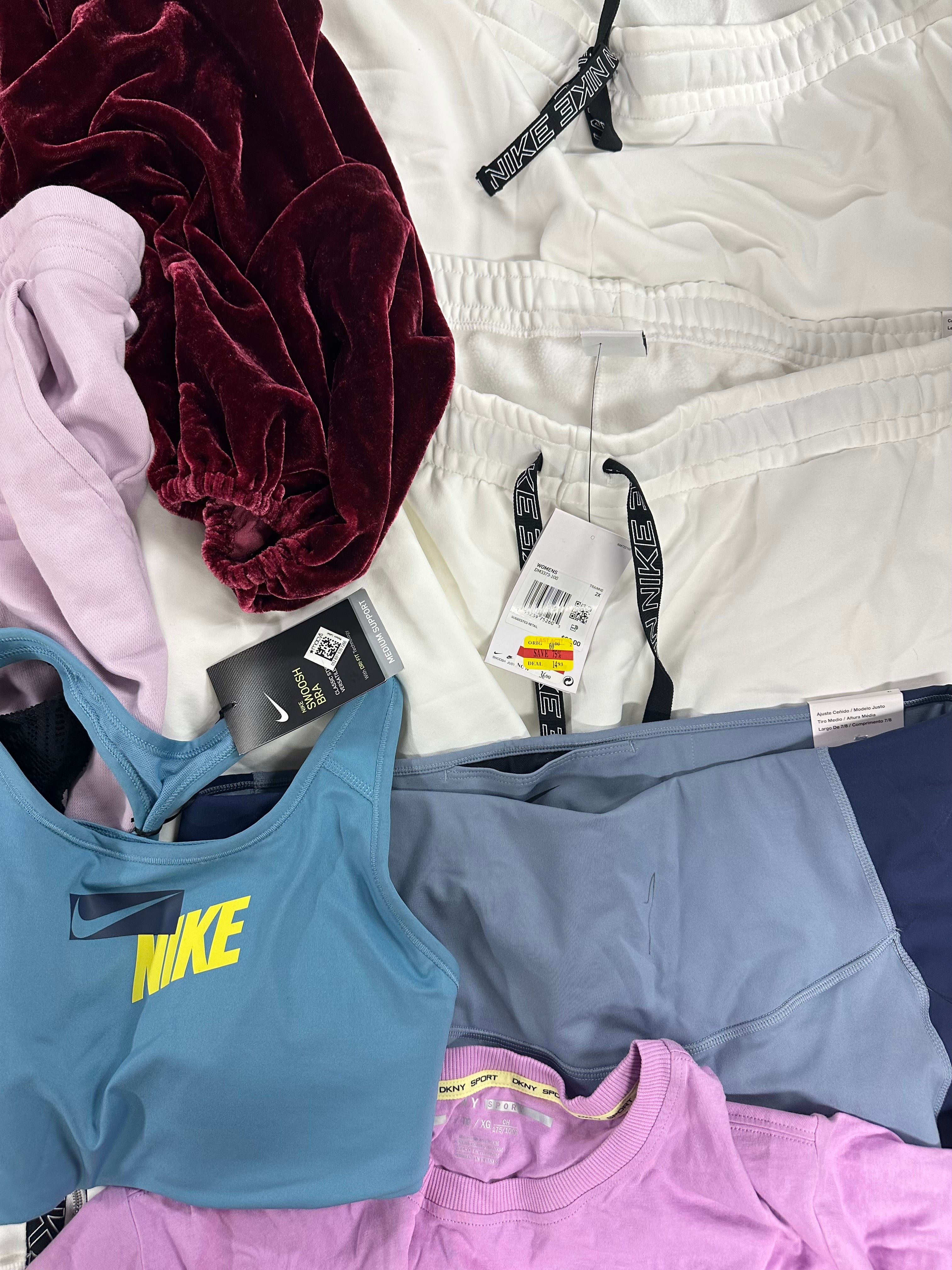 Women's Clothing Assorted Wholesale Lot, JOE'S JEANS, UNDER ARMOUR, POLO RALPH LAUREN, DKNY, FREE PEOPLE, NIKE and more, 14 items, CUSTOMER RETURNS