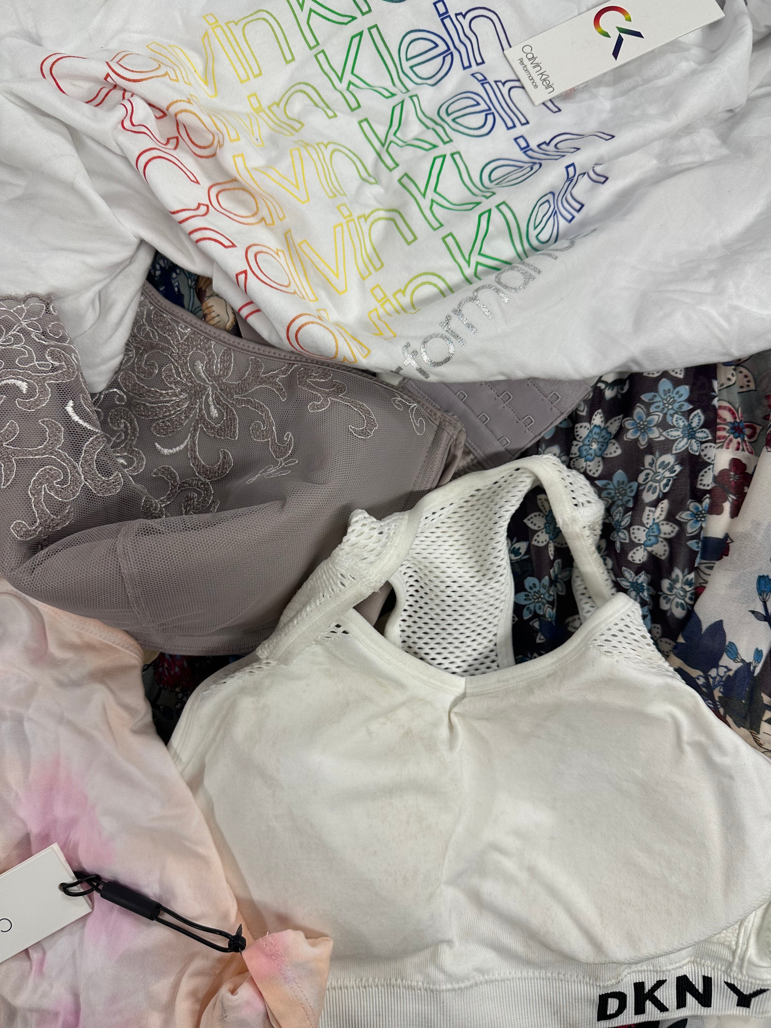 Women's Clothing Assorted Wholesale Lot, DKNY, FREE PEOPLE, RALPH LAUREN, CHAMPION, CALVIN KLEIN and more, 13 items, CUSTOMER RETURNS