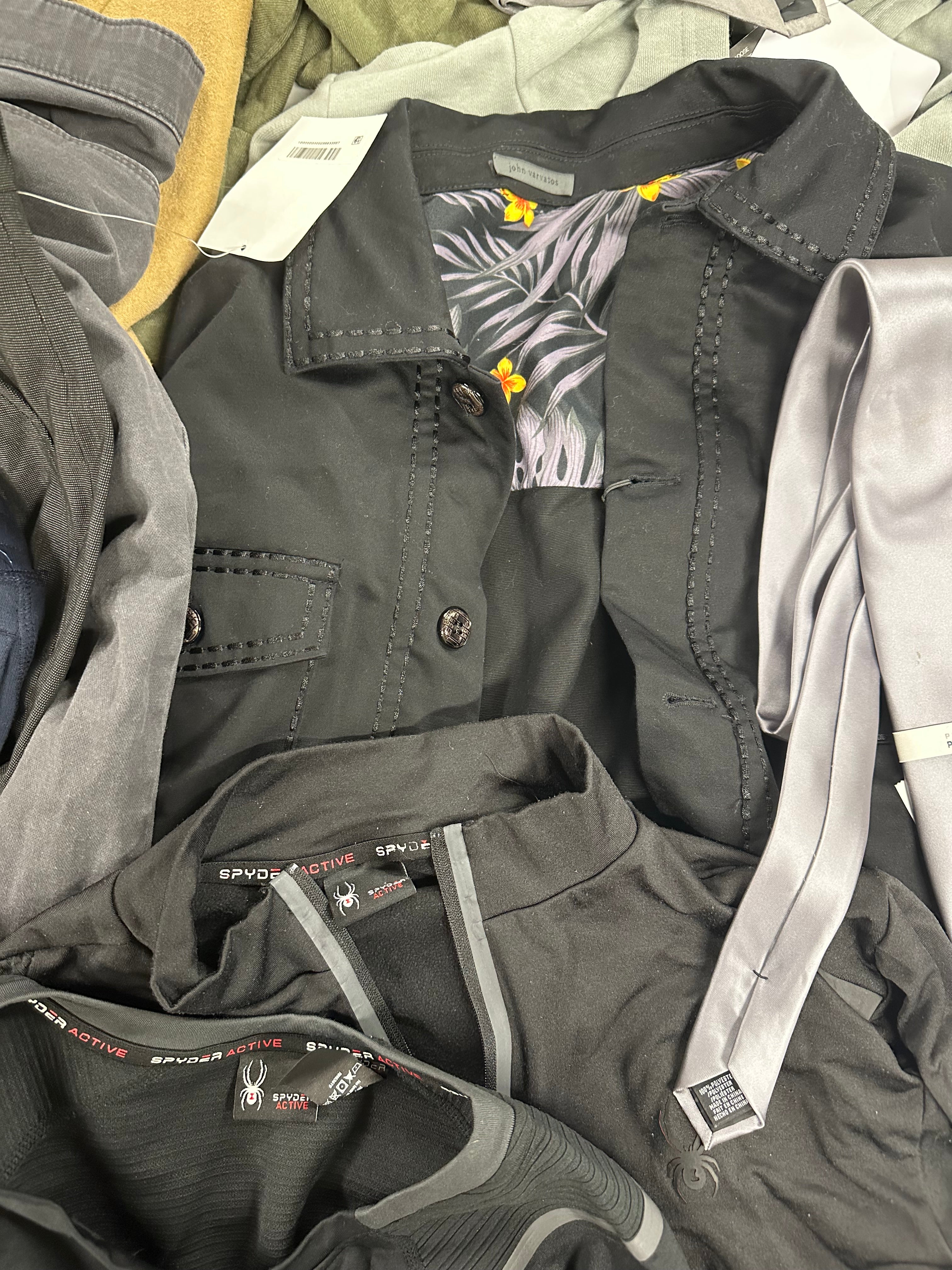 Men's Clothing Assorted Wholesale Lot, JOHN VARVATOS, NAUTICA, SPYDER, GUESS, UNDER ARMOUR, ENGLISH LAUNDRY, BUFFALO and more, 11 items, CUSTOMER RETURNS