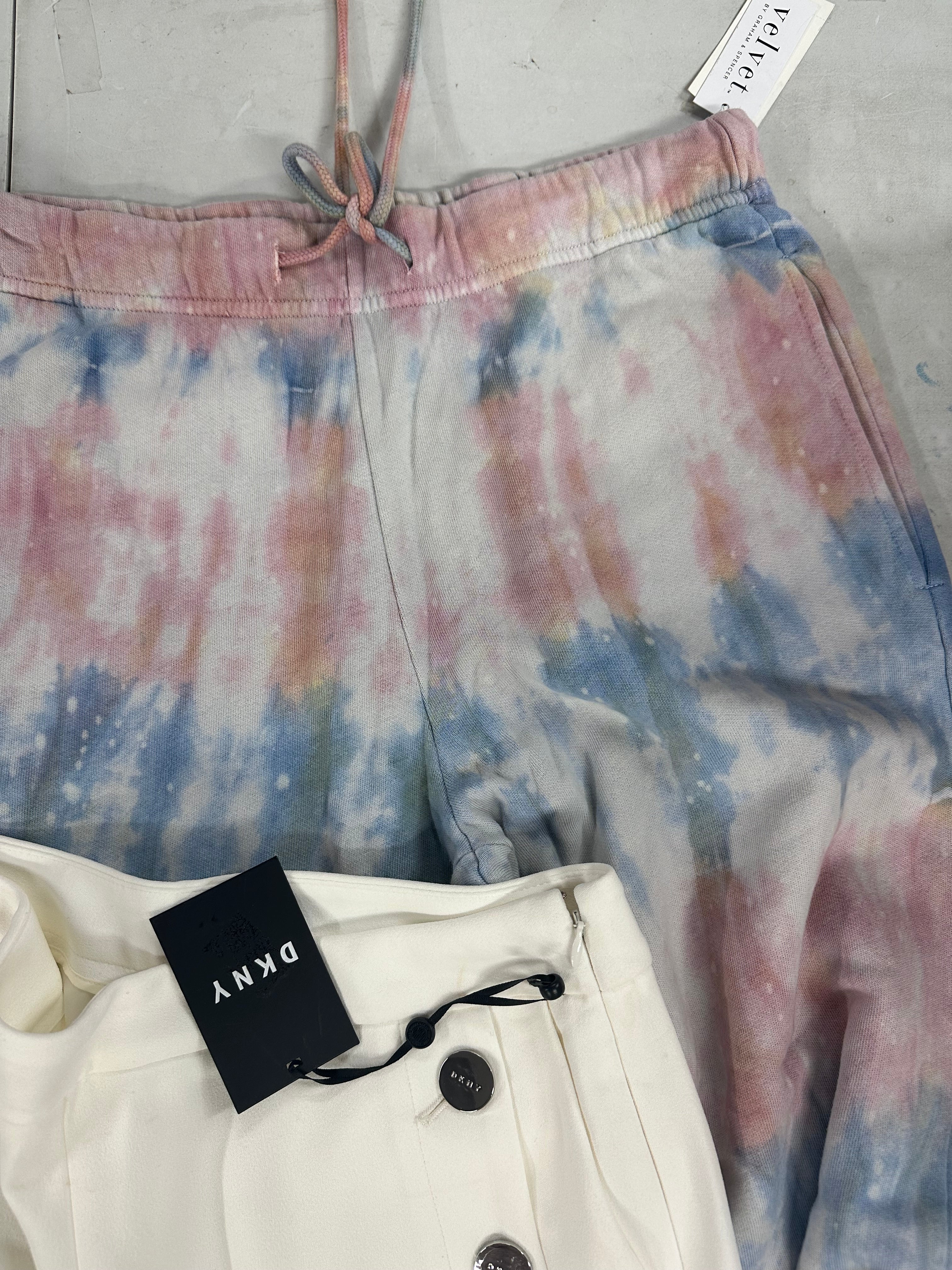 Women's Clothings Bottoms & Others Wholesale Lot, HUDSON, JOE'S JEANS, FREE PEOPLE, DKNY, TRINA TURK and more, 9 items, CUSTOMER RETURNS