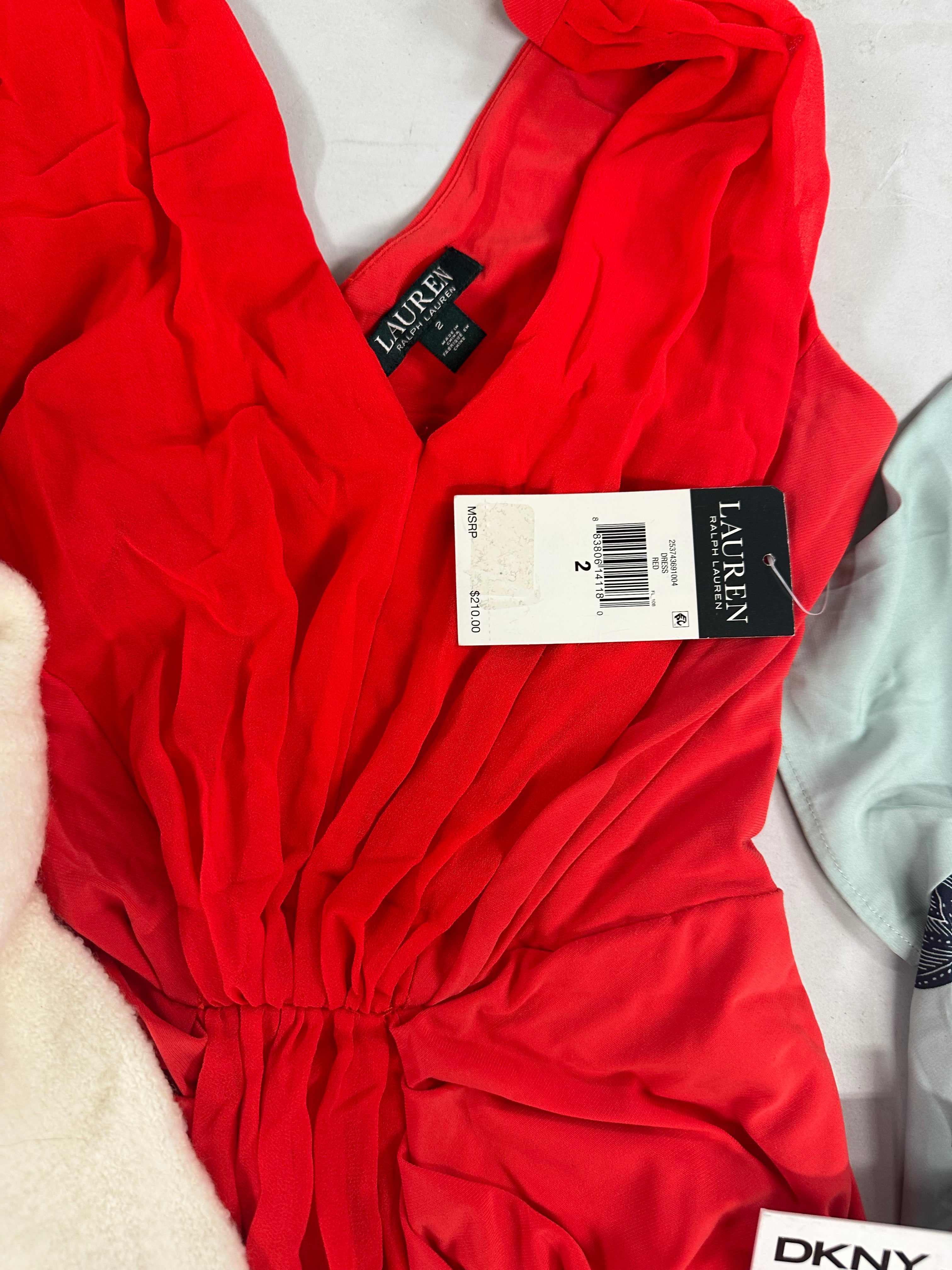 Women's Clothings Assorted Wholesale Lot, FRENCH CONNECTION, RALPH LAUREN, DKNY, FREE PEOPLE, CALVIN KLEIN and more, 11 items, CUSTOMER RETURNS