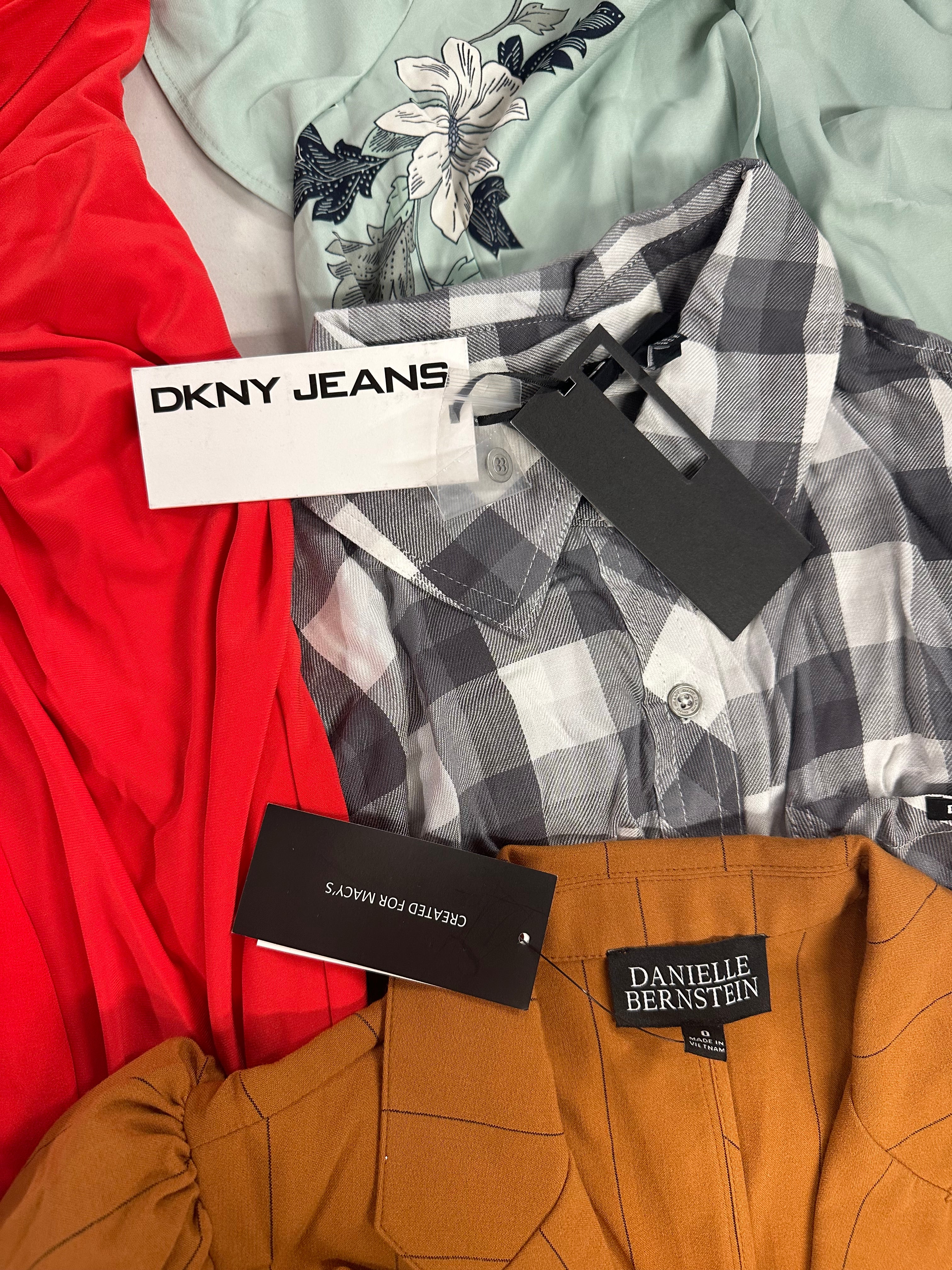 Women's Clothings Assorted Wholesale Lot, FRENCH CONNECTION, RALPH LAUREN, DKNY, FREE PEOPLE, CALVIN KLEIN and more, 11 items, CUSTOMER RETURNS