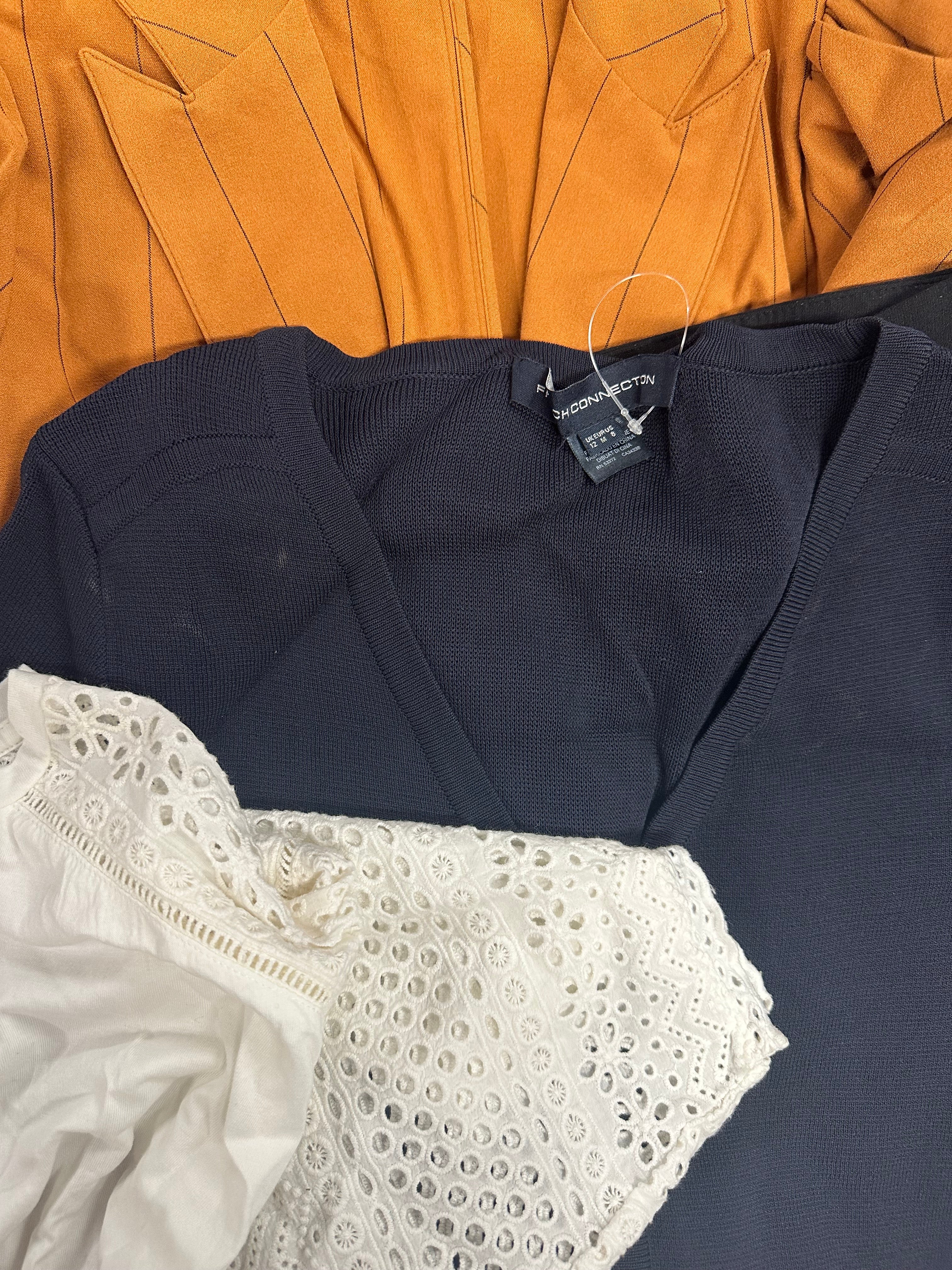 Women's Clothings Assorted Wholesale Lot, FRENCH CONNECTION, RALPH LAUREN, DKNY, FREE PEOPLE, CALVIN KLEIN and more, 11 items, CUSTOMER RETURNS