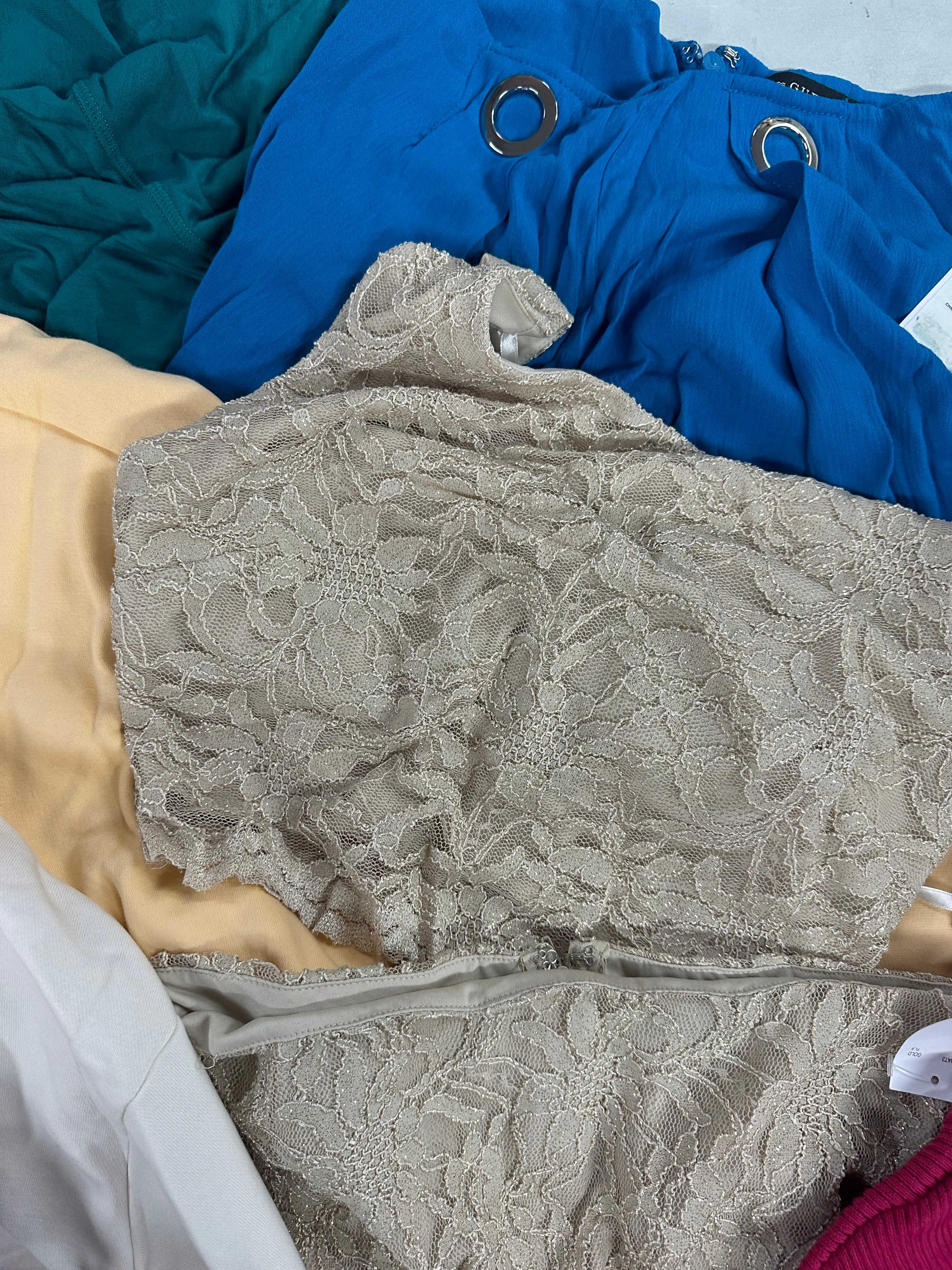 Women's Clothings Assorted Wholesale Lot, GUESS, CALVIN KLEIN, CHAMPION, ADIDAS, NIKE, 32 DEGREES and more, 13 items, CUSTOMER RETURNS