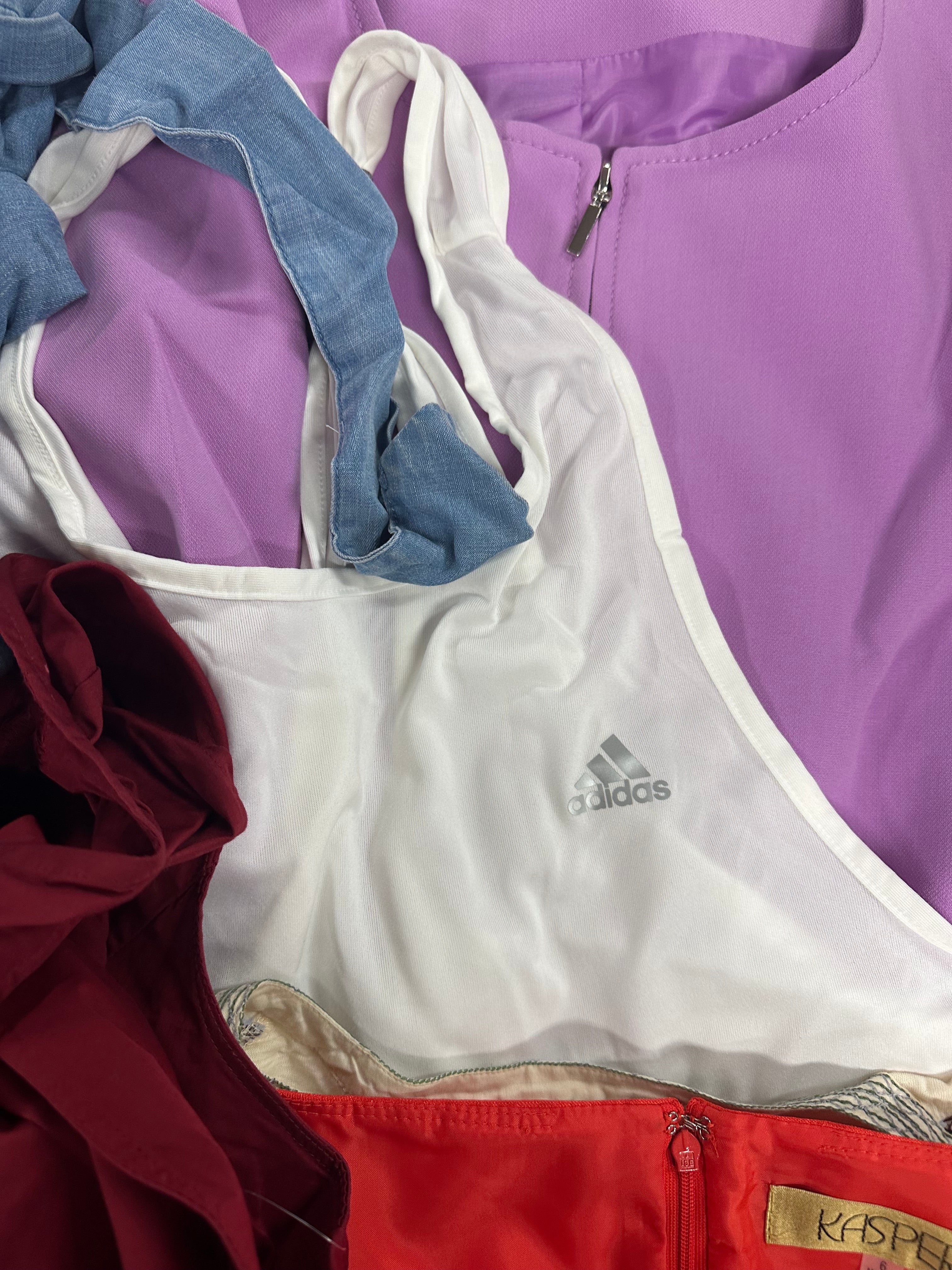 Women's Clothings Assorted Wholesale Lot, LUCKY BRAND, MICHAEL KORS, FREE PEOPLE, ADIDAS, CALVIN KLEIN, RACHEL ROY and more, 14 items, CUSTOMER RETURNS