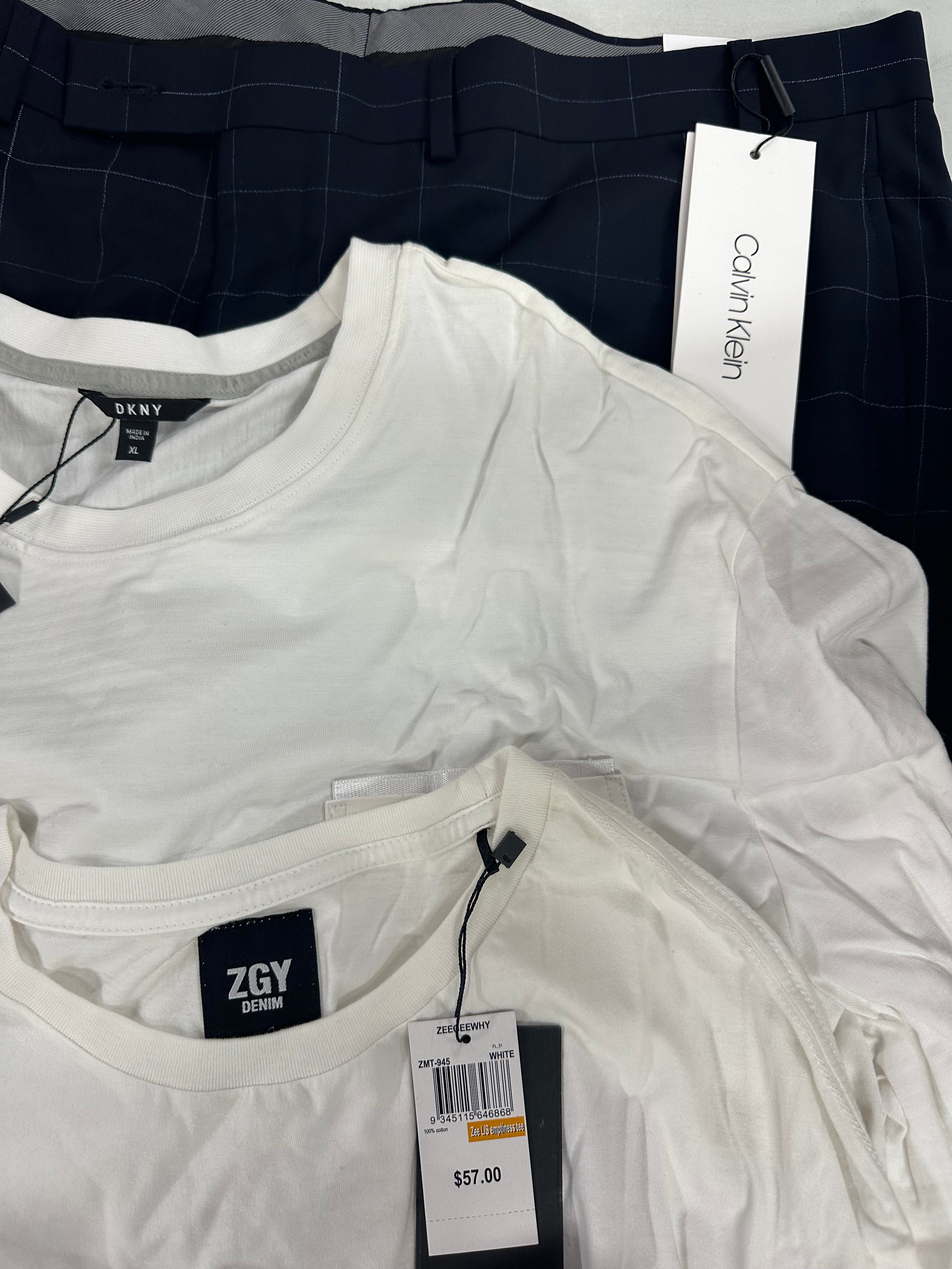 Men's Clothings Assorted Wholesale Lot, FILA, MICHAEL KORS, CALVIN KLEIN, DKNY, WEATHERPROOF and more, 11 items, CUSTOMER RETURNS