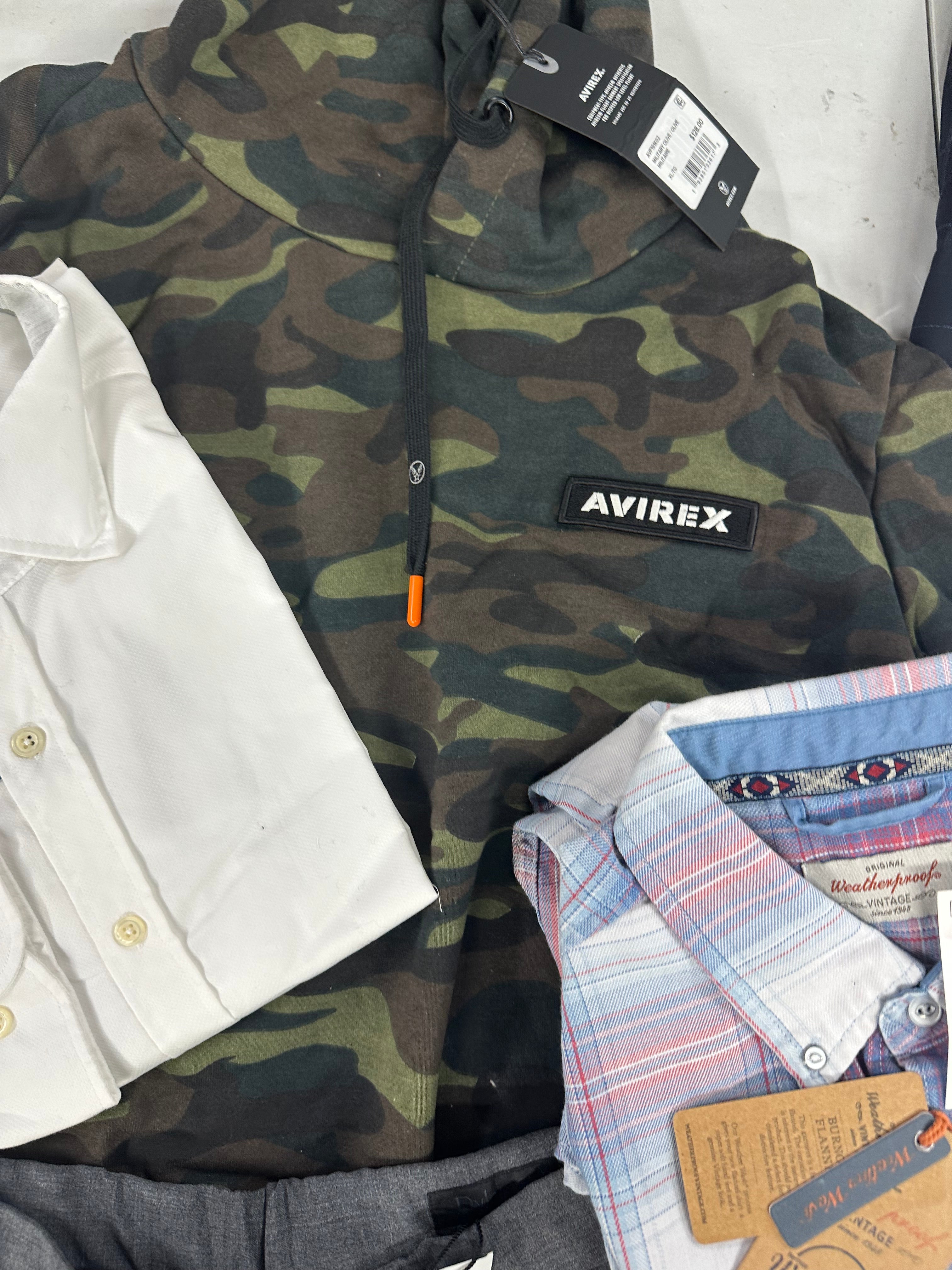 Men's Clothings Assorted Wholesale Lot, FILA, MICHAEL KORS, CALVIN KLEIN, DKNY, WEATHERPROOF and more, 11 items, CUSTOMER RETURNS