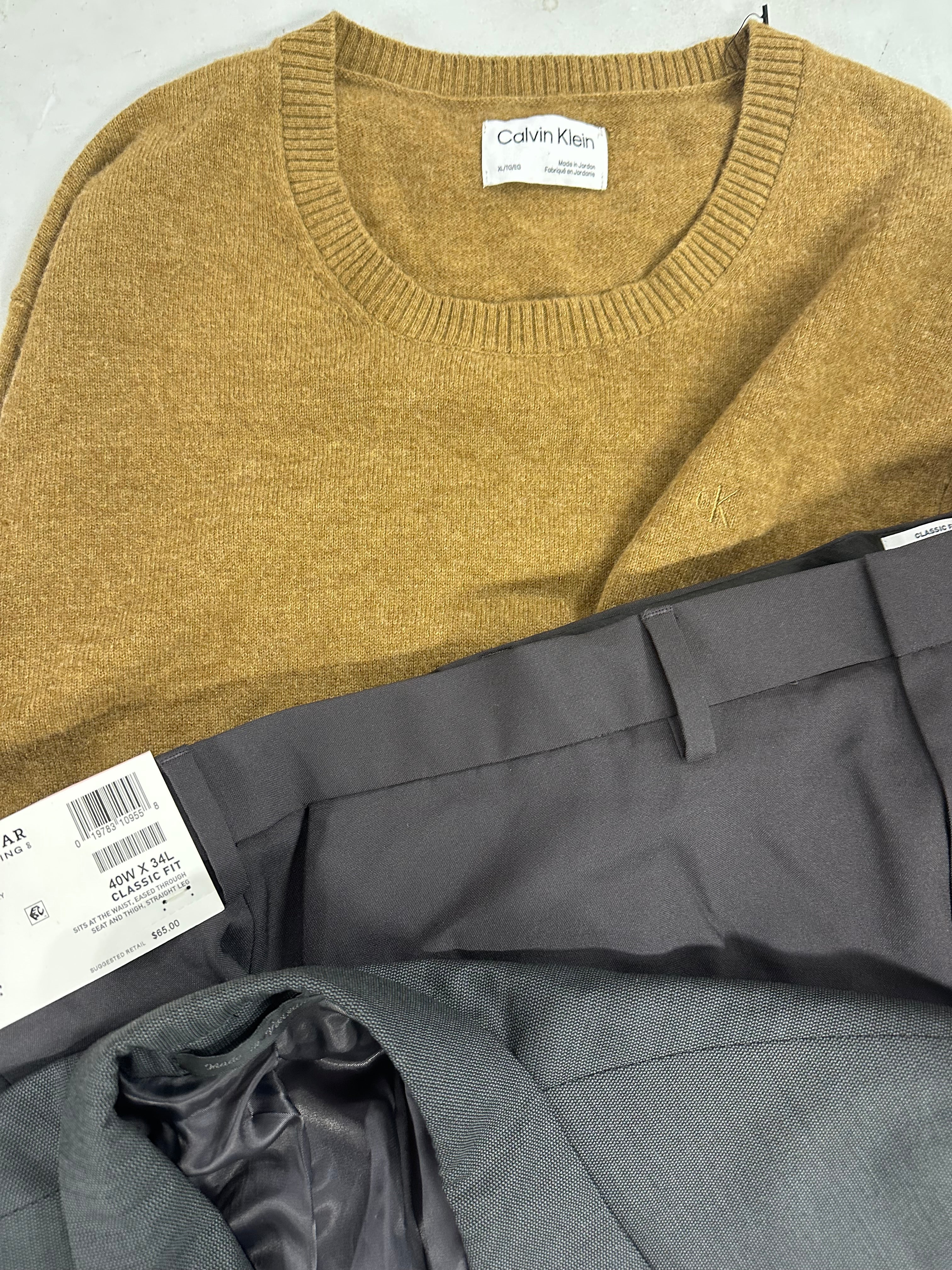 Men's Clothings Assorted Wholesale Lot, HOGGAR, MICHAEL KORS, PENFIELD, TASSO ELBA, CALVIN KLEIN, AZARO UOMO and more, 11 items, CUSTOMER RETURNS