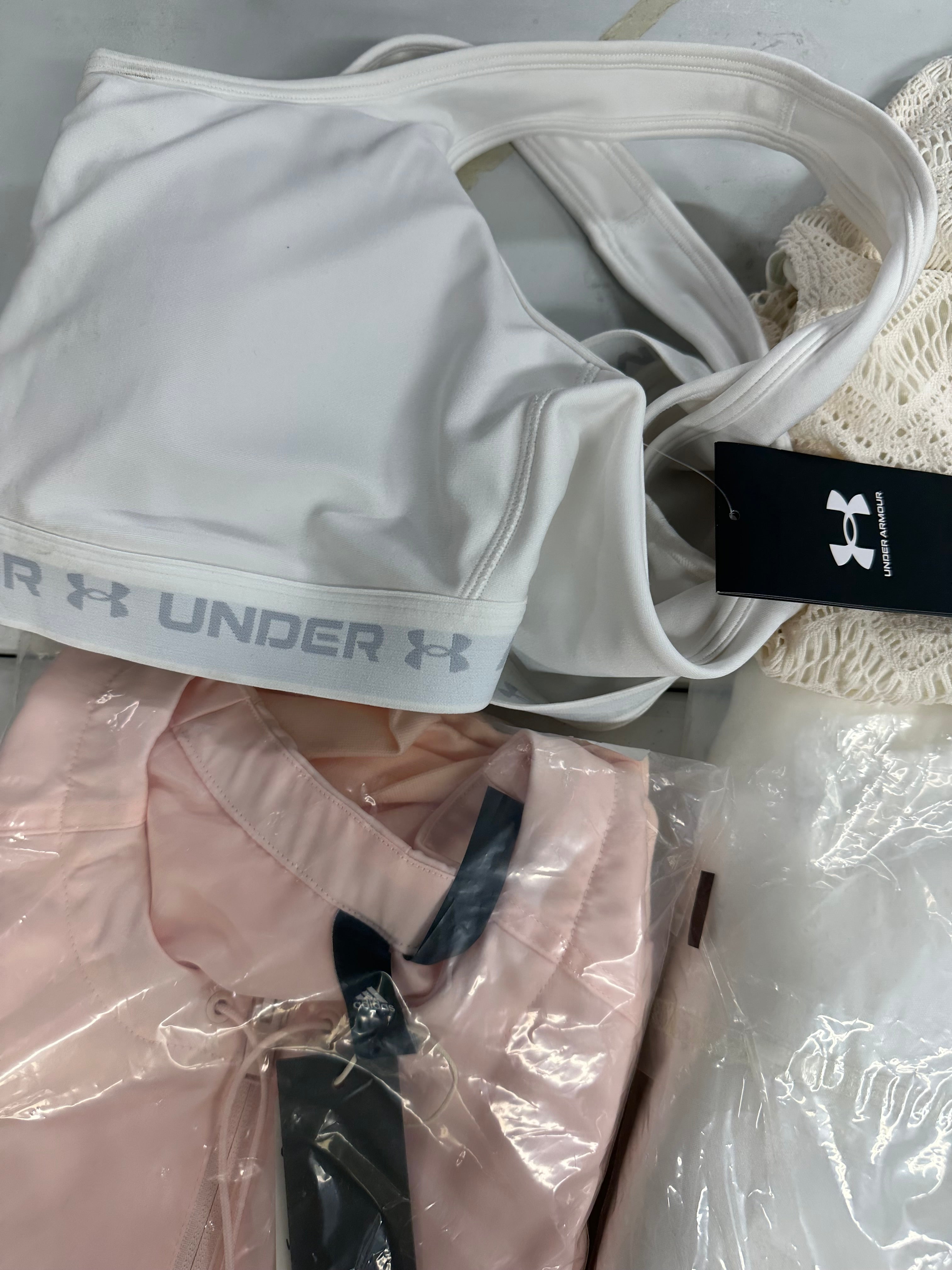 Women's Clothing Assorted Wholesale Lot, POLO RALPH LAUREN, DKNY, NIKE, FREE PEOPLE, ADIDAS, and more, 14 items, CUSTOMER RETURNS