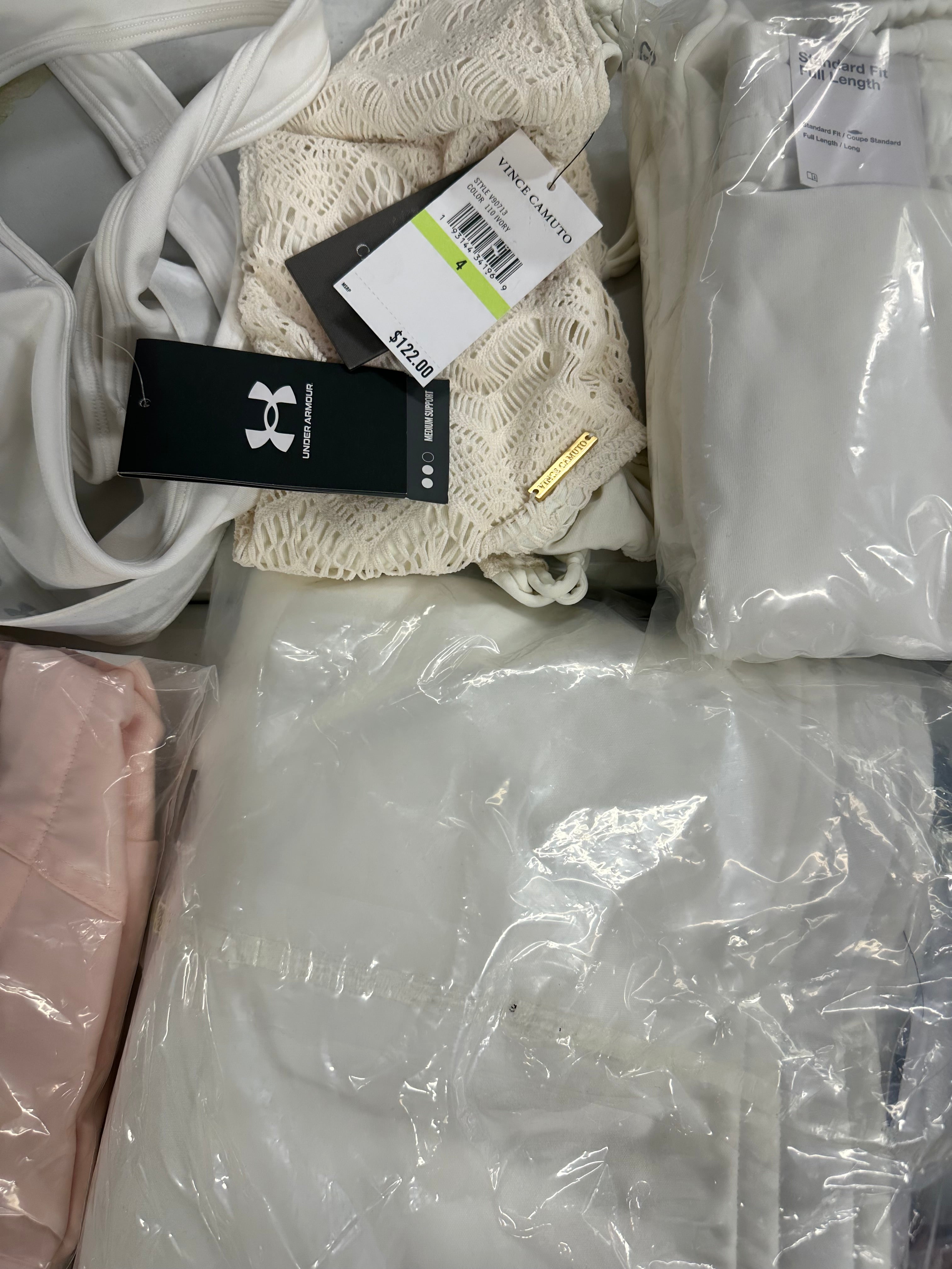 Women's Clothing Assorted Wholesale Lot, POLO RALPH LAUREN, DKNY, NIKE, FREE PEOPLE, ADIDAS, and more, 14 items, CUSTOMER RETURNS