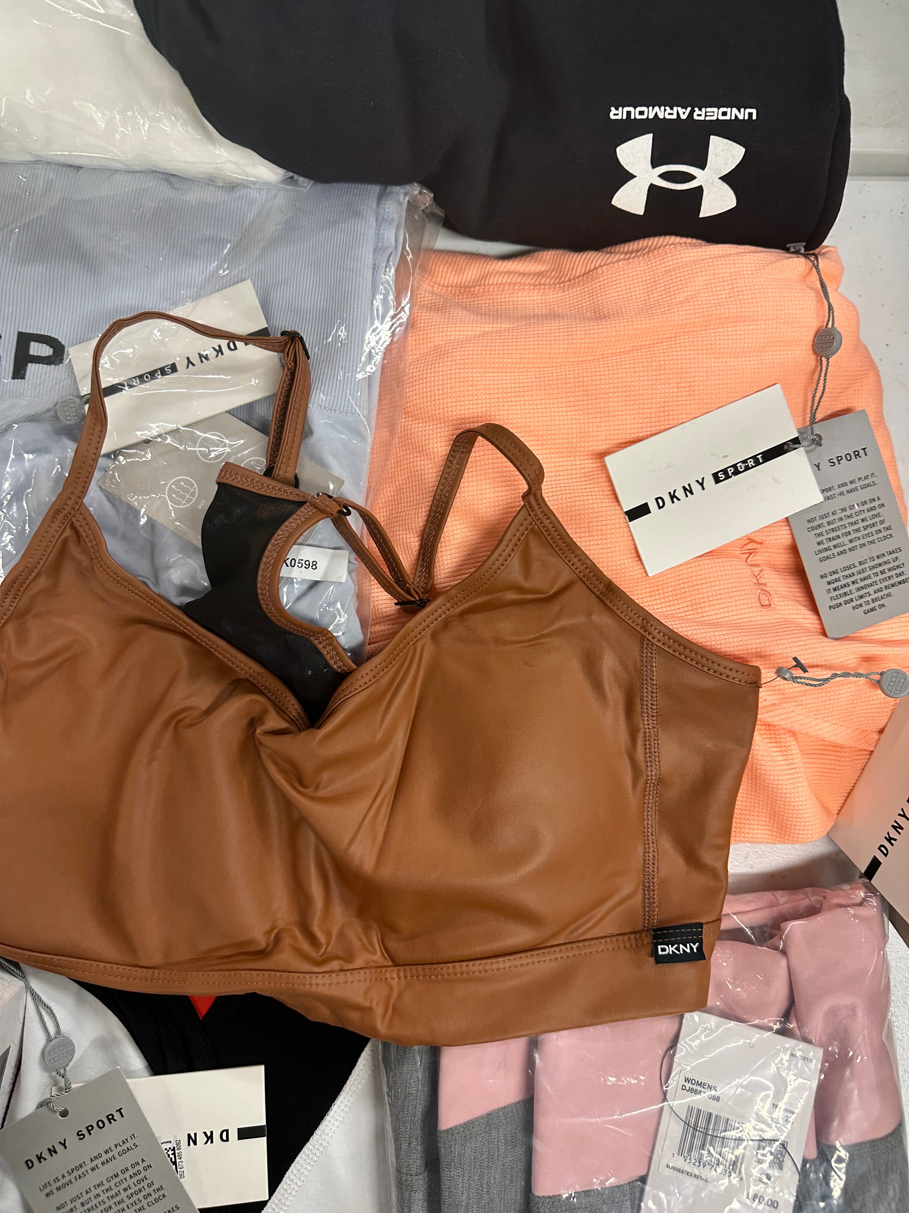 Women's Clothing Assorted Wholesale Lot, POLO RALPH LAUREN, DKNY, NIKE, FREE PEOPLE, ADIDAS, and more, 14 items, CUSTOMER RETURNS