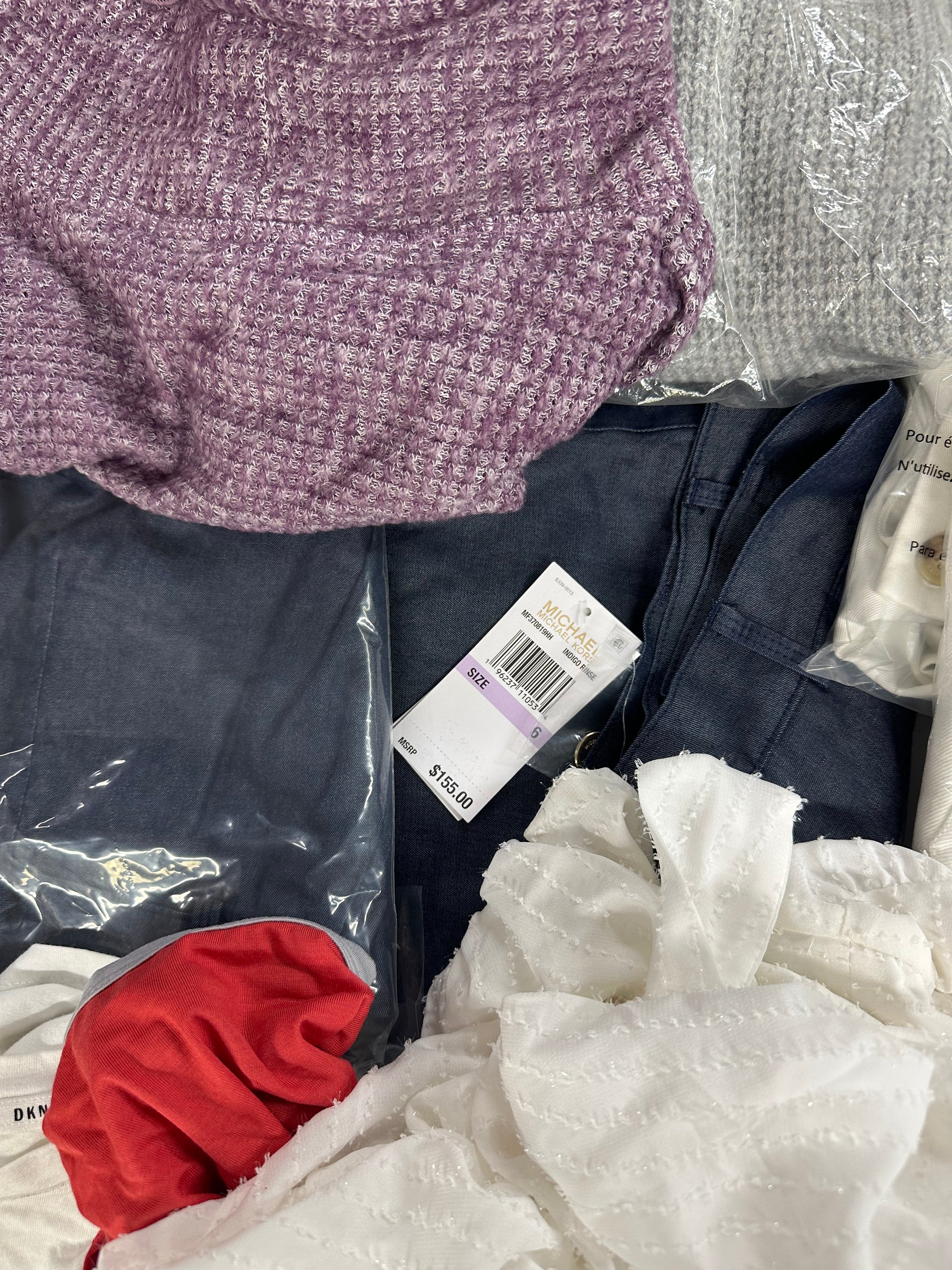 Women's Clothings Assorted Wholesale Lot, LAUREN RALPH LAUREN, LUCKY BRAND, MICHAEL KORS, DKNY, VINCE CAMUTO, BIRCH OUTFITTERS and more, 14 items, CUSTOMER RETURNS