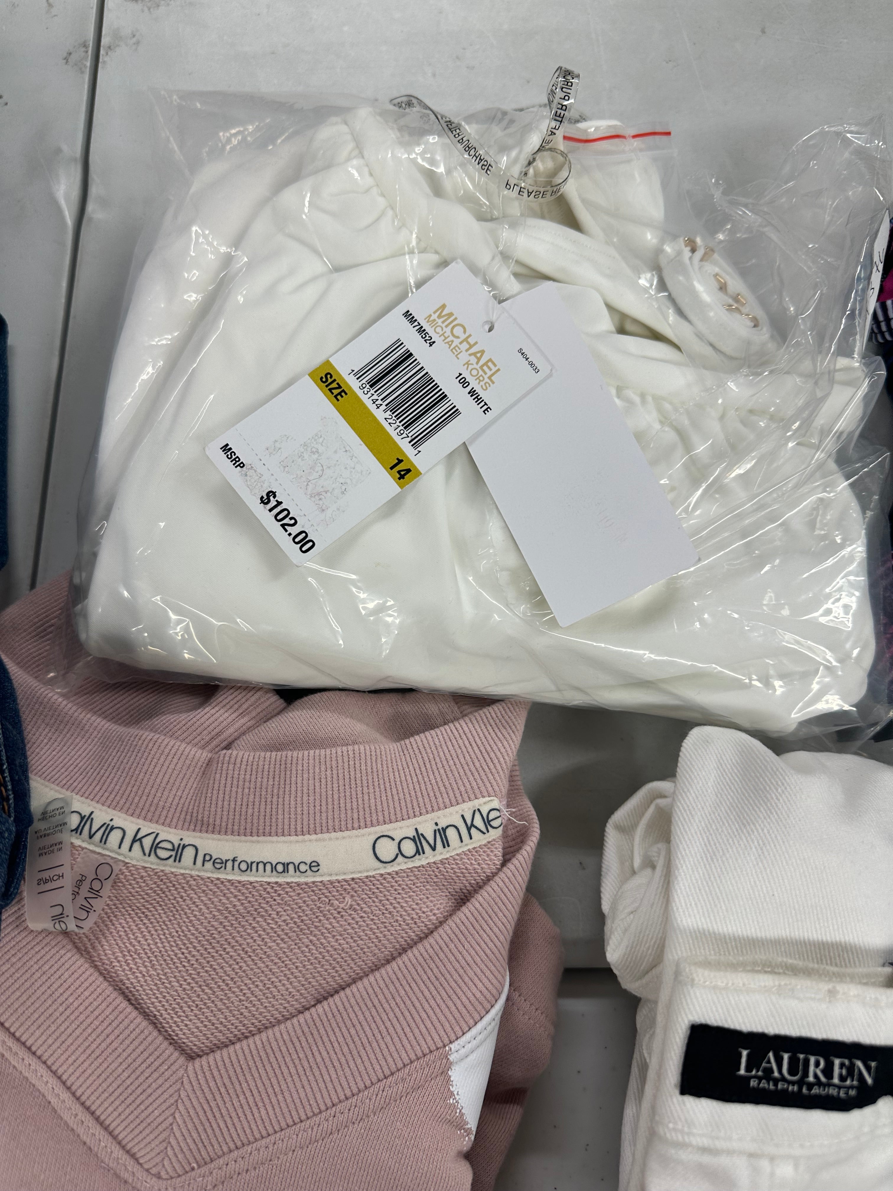 Women's Clothing Assorted Wholesale Lot, LAUREN RALPH LAUREN, MICHAEL KORS , CALVIN KLEIN, NIKE, FREE PEOPLE and more, 11 items, CUSTOMER RETURNS