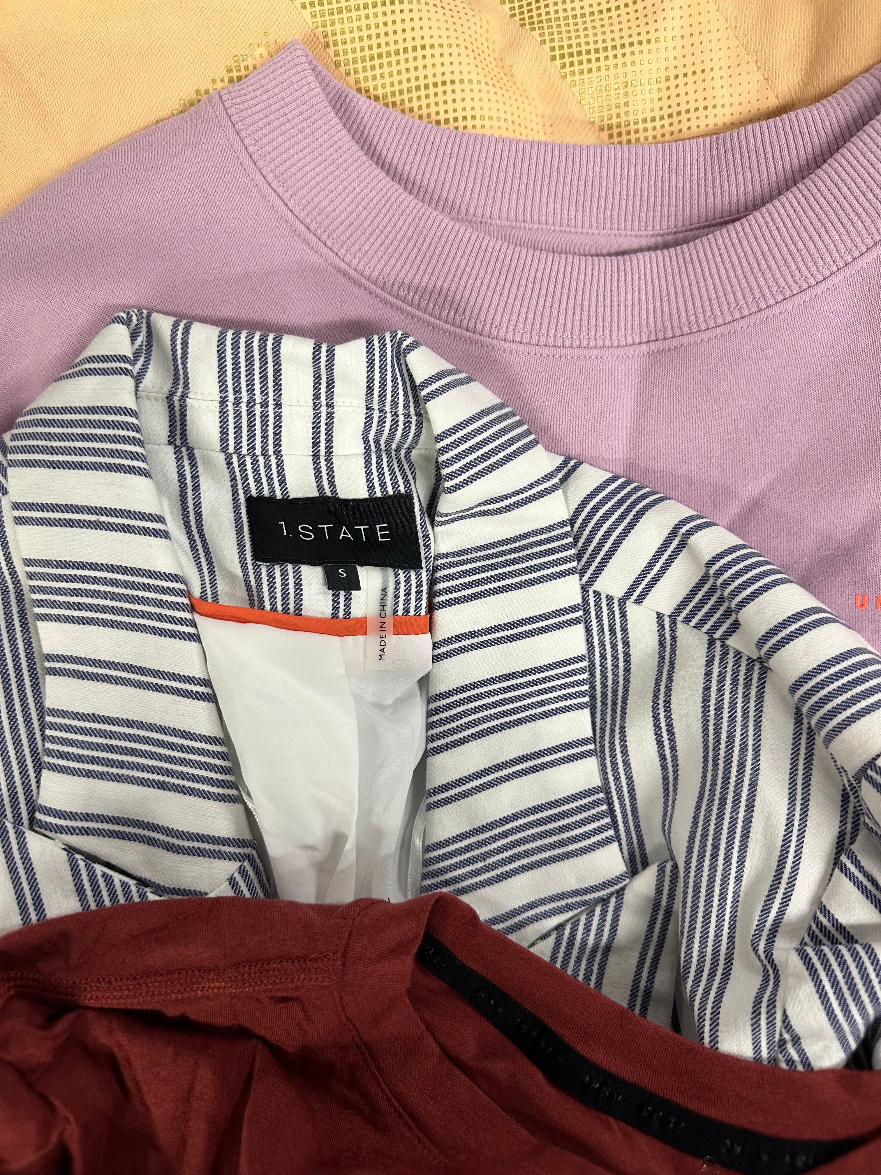 Women's Clothing Tops Wholesale Lot, TOMMY HILFIGER, ADIDAS, UNDER ARMOUR, KENDALL + KYLIE. 1 STATE and more, 15 items, Shelf Pulls, MSRP $970