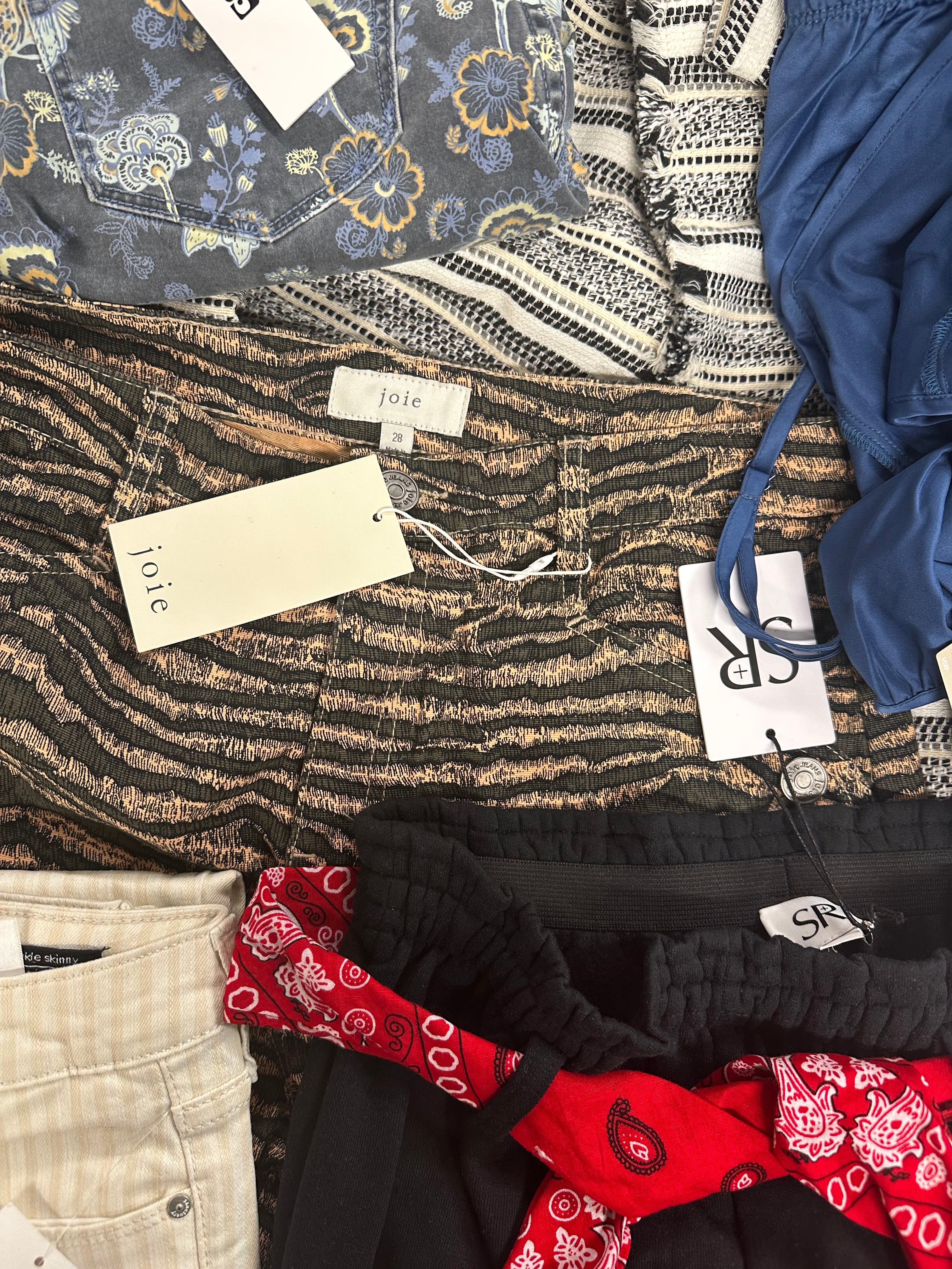 Women's Clothing Pants and Others, Wholesale Lot, JOE'S JEANS, SR+, JOIE, DKNY, ANNE KLEIN, KASPER and more, 14 items, Shelf Pulls, MSRP $1,368