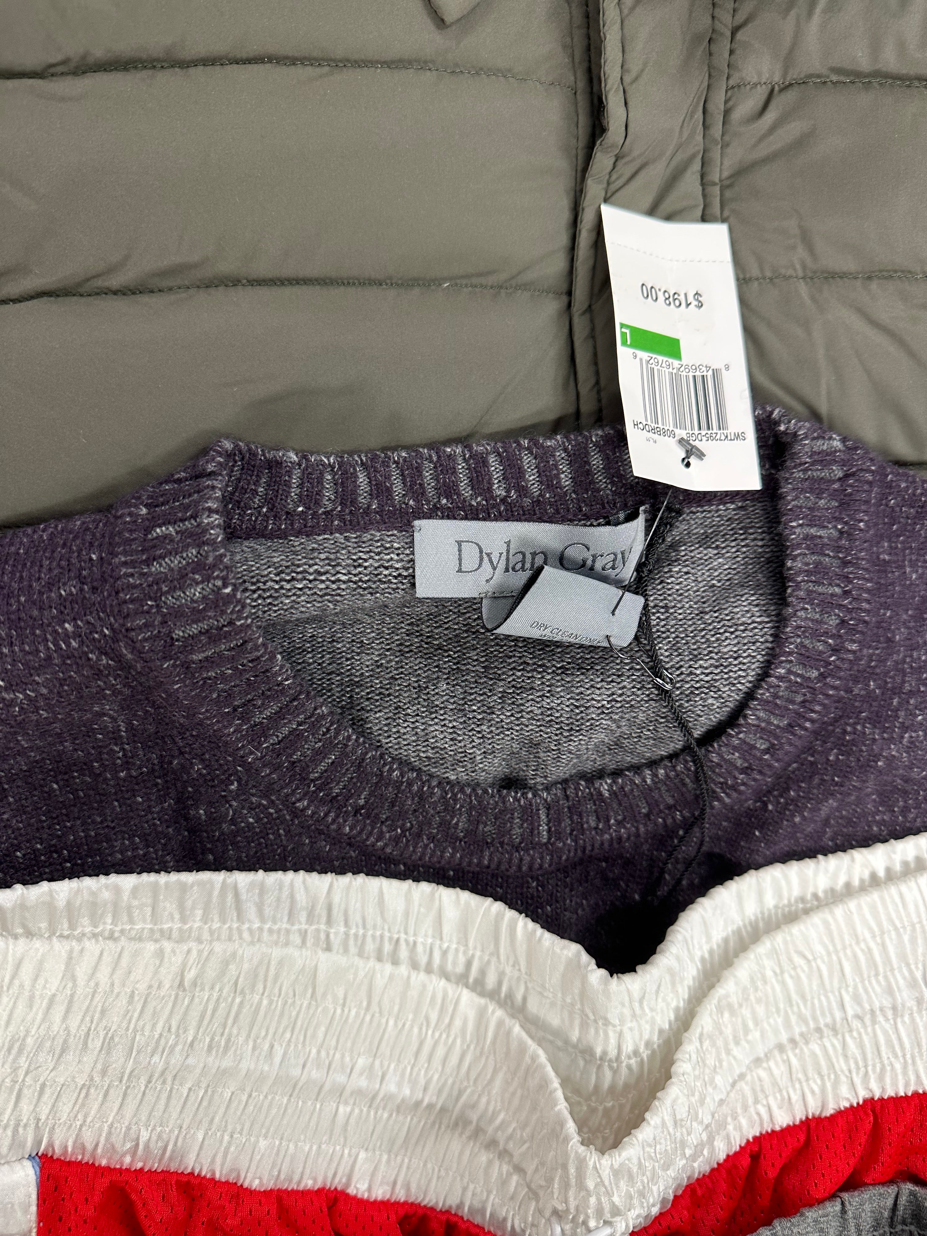 Men's Clothing Assorted Wholesale Lot, TOMMY HILFIGER, LONDON FOG, MICHAEL KORS, CHAMPION, DYLAN GRAY and more, 8 items, Shelf Pulls, MSRP $1,290