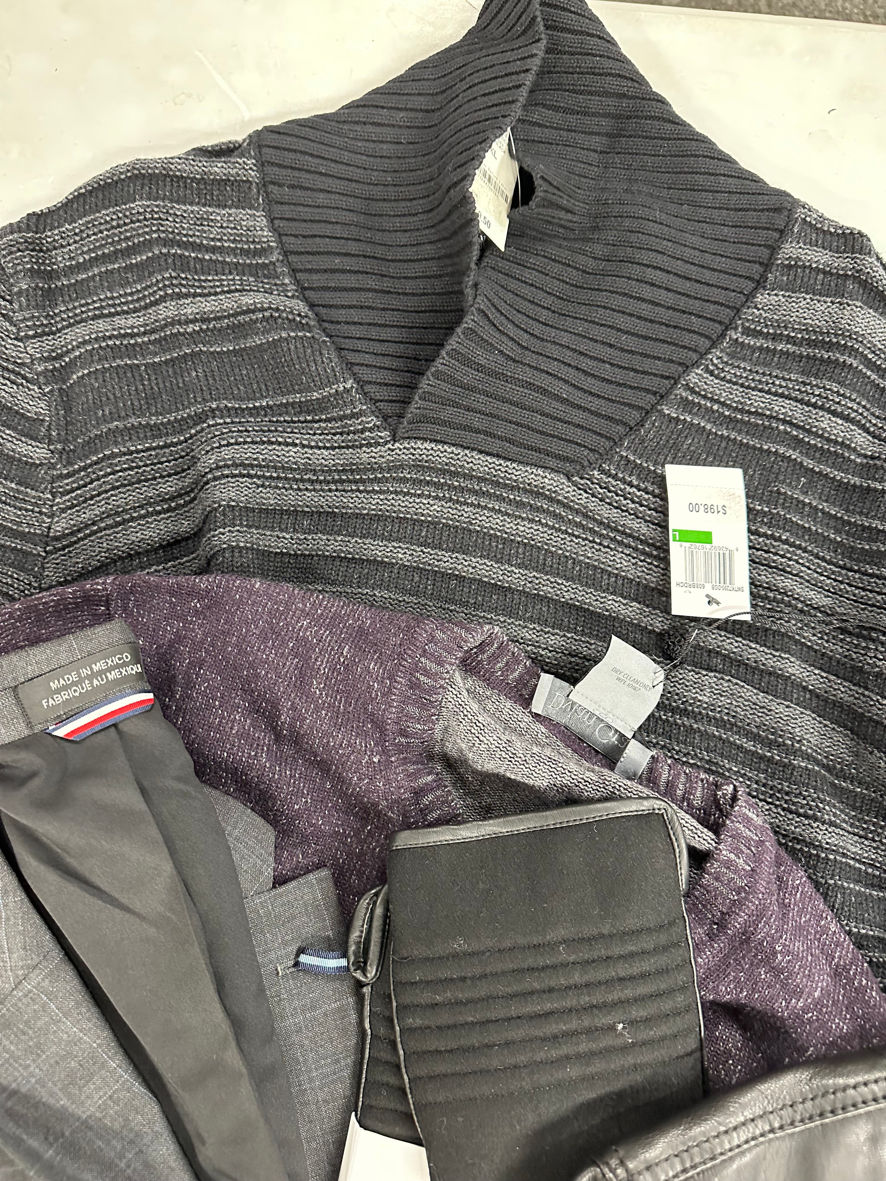 Men's Clothing Assorted Wholesale Lot, TOMMY HILFIGER, RALPH LAUREN, COLE HAAN, CALVIN KLEIN, STEVE MADDEN, RYAN SEACREST and more, 10 items, Shelf Pulls, MSRP $1,437