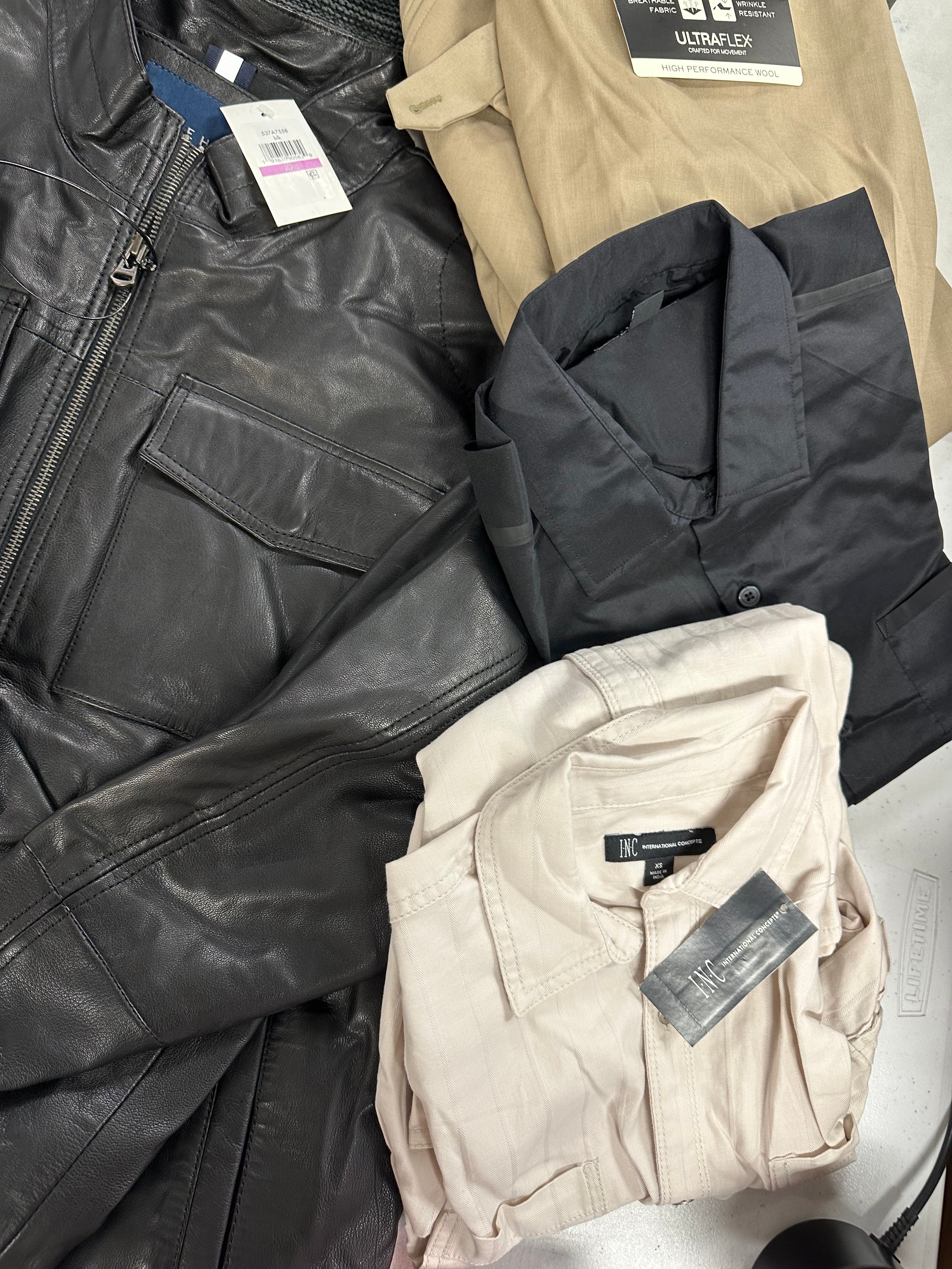 Men's Clothing Assorted Wholesale Lot, TOMMY HILFIGER, RALPH LAUREN, COLE HAAN, CALVIN KLEIN, STEVE MADDEN, RYAN SEACREST and more, 10 items, Shelf Pulls, MSRP $1,437