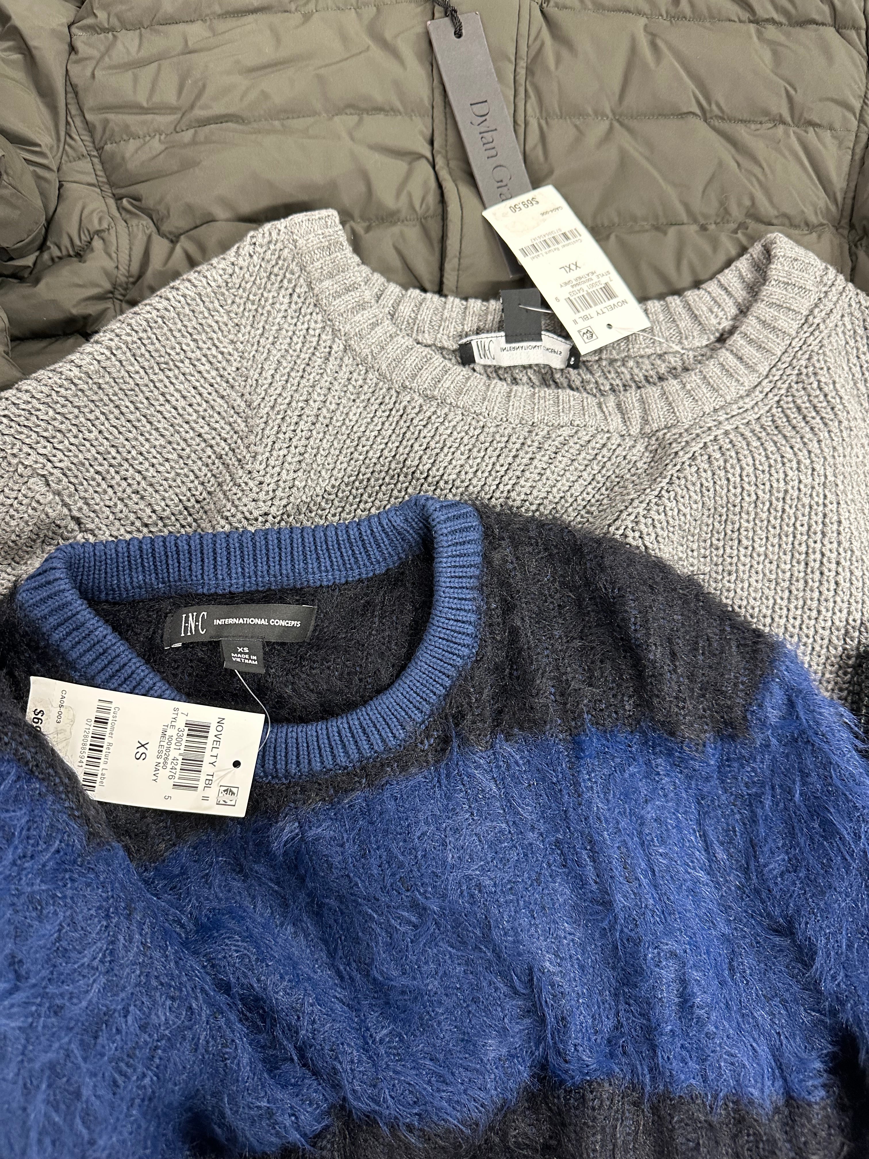 Men's Clothing Assorted Wholesale Lot, RALPH LAUREN, WESC, STEVE MADDEN, INC and more, 7 items, Shelf Pulls, MSRP $1,284