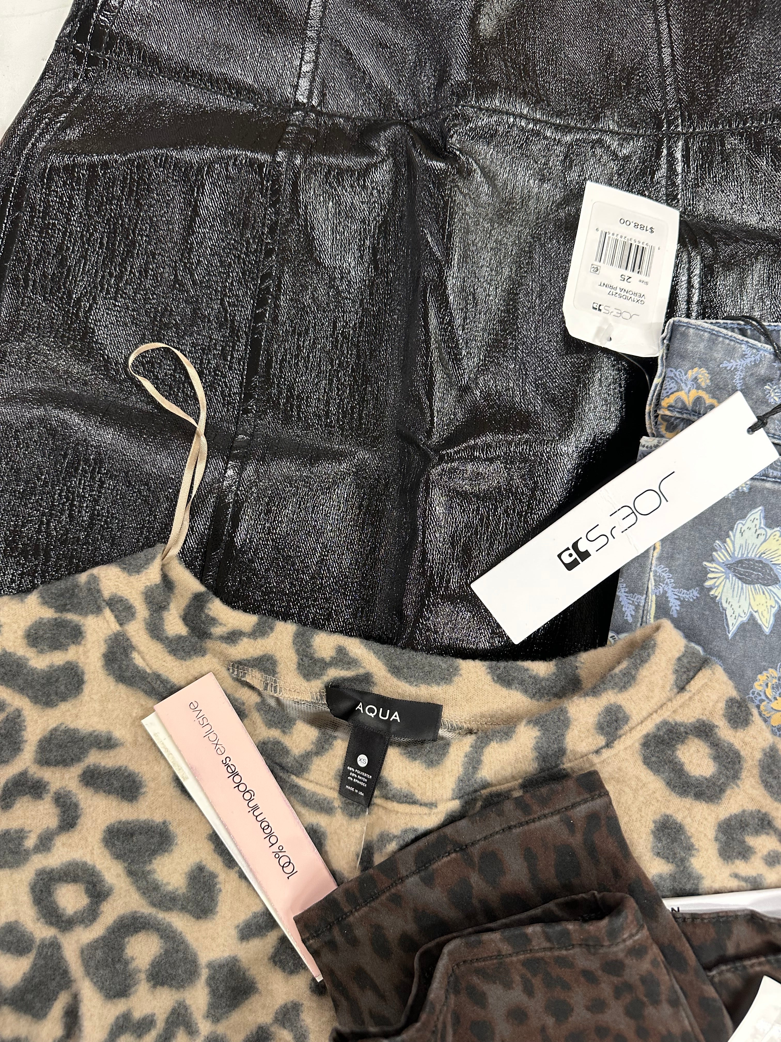 Women's Clothing Skirts & Others Wholesale Lot, HUDSON, ATM, JOE'S, CALVIN KLEIN, NIKE, ADIDAS, AQUA and more, 13 items, Shelf Pulls, MSRP $1,378