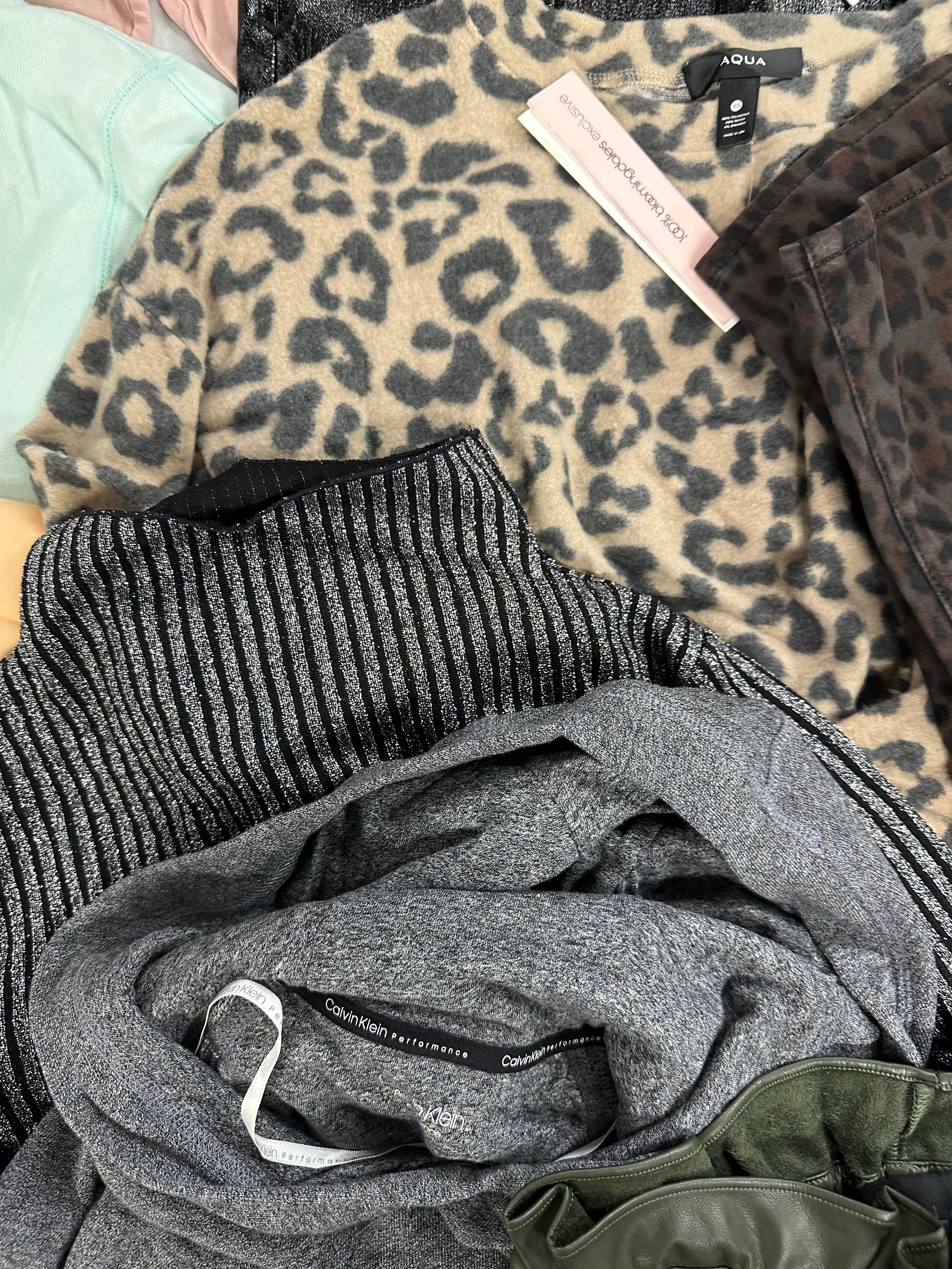 Women's Clothing Skirts & Others Wholesale Lot, HUDSON, ATM, JOE'S, CALVIN KLEIN, NIKE, ADIDAS, AQUA and more, 13 items, Shelf Pulls, MSRP $1,378