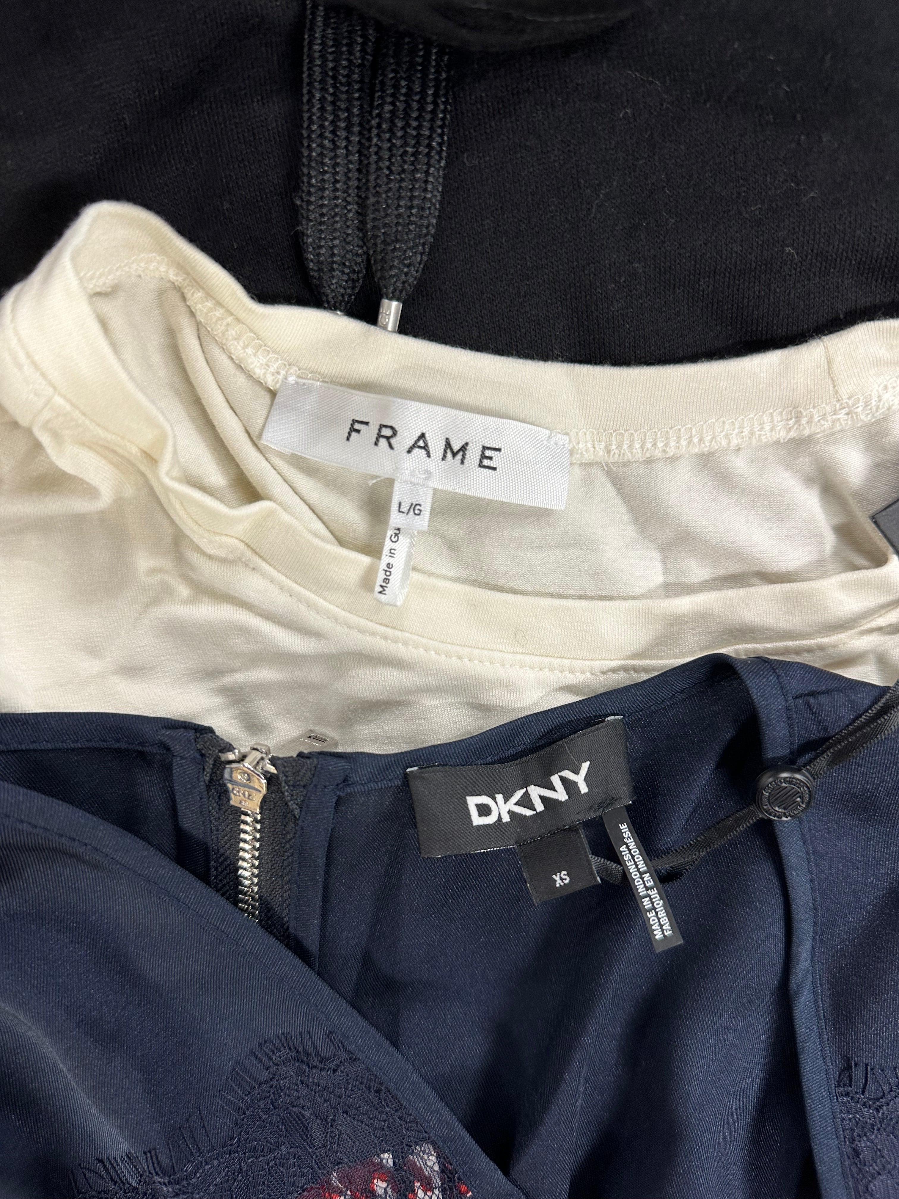 Women's Clothing Assorted Wholesale Lot, FRAME, RAG & BONE, HUDSON, JOE'S JEANS, CALVIN KLEIN, AMERICAN APPAREL and more, 14 items, Shelf Pulls, MSRP $1,592