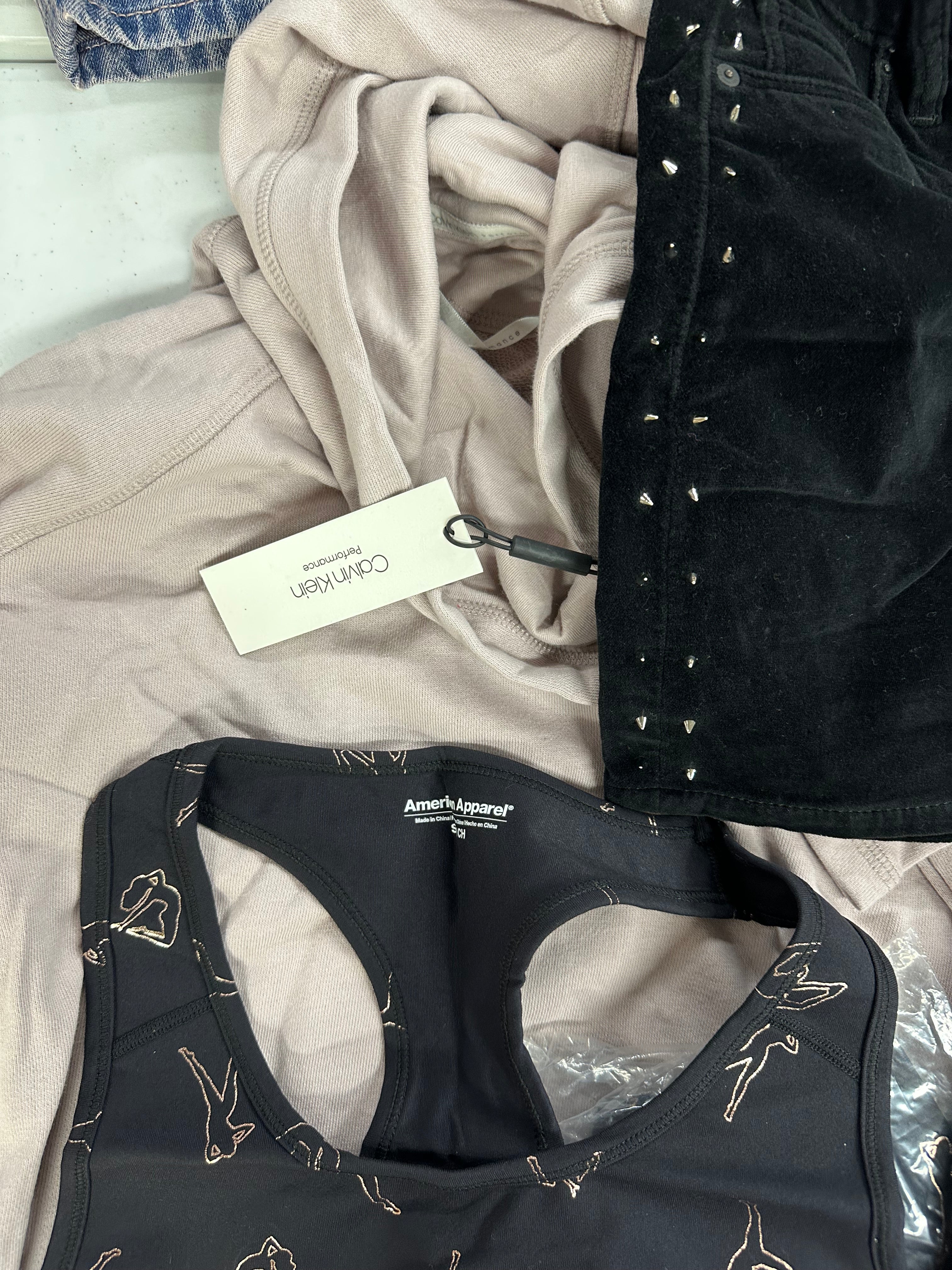Women's Clothing Assorted Wholesale Lot, THEORY, Joe,s, HUDSON, AMERICAN APPAREL and more, 13 items, Shelf Pulls, MSRP $1,624