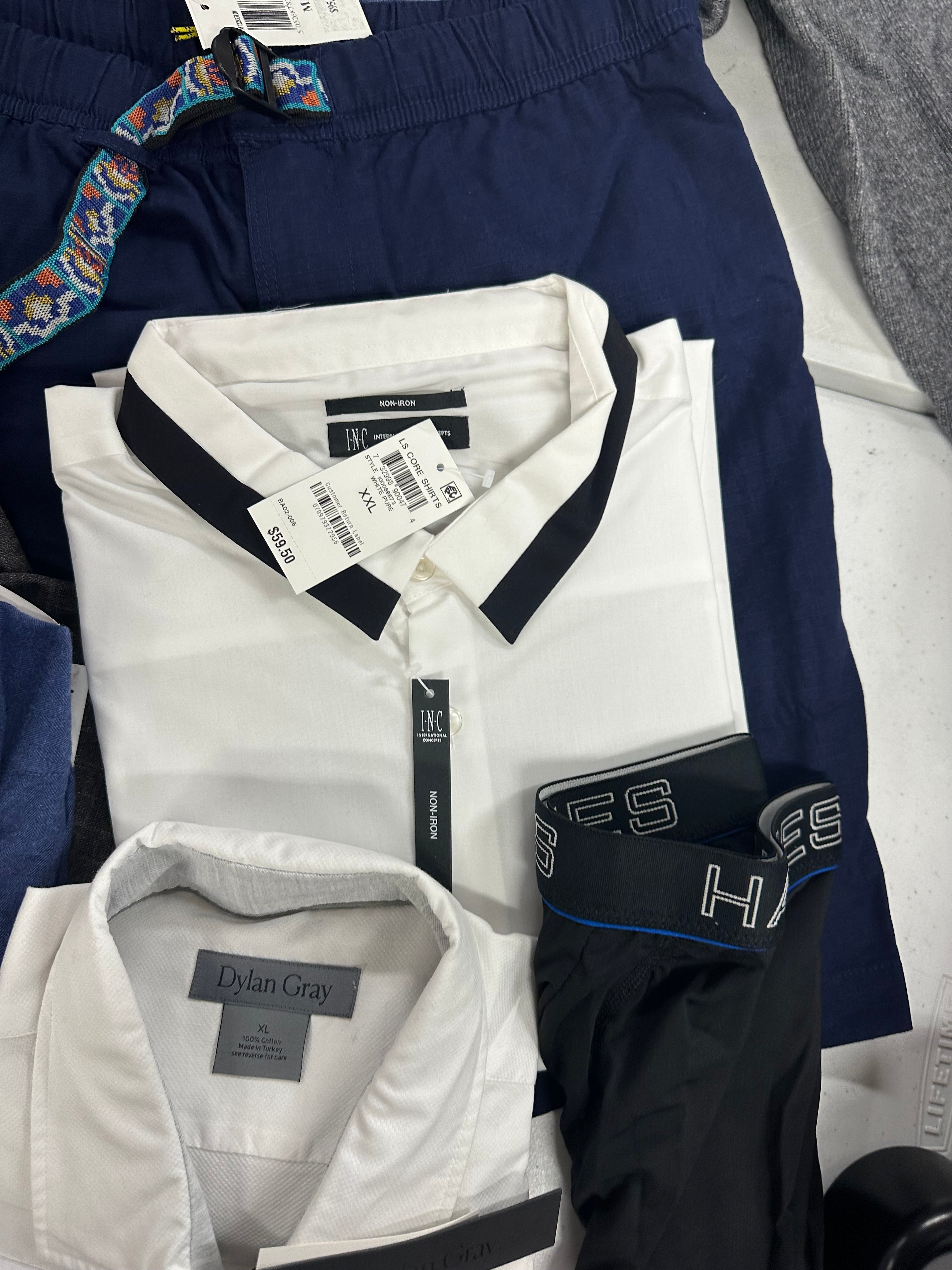 Men's Clothing Sweaters and Other Wholesale Lot, TOMMY HILFIGER, PENFIELD, DYLAN GRAY, NAS1, HANES and more, 11 items, Shelf Pulls, MSRP $1,271
